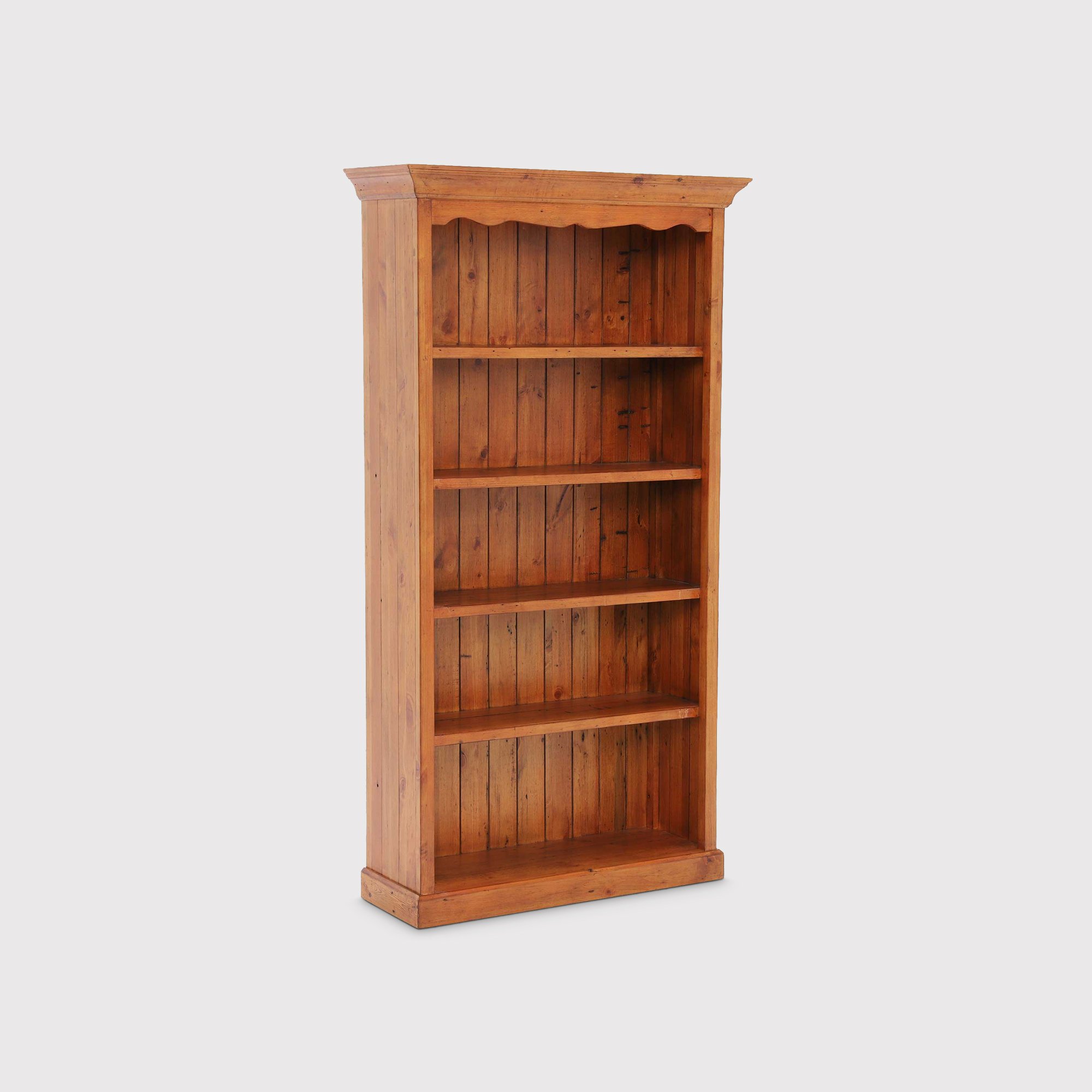Villiers Medium 5 Shelf Bookcase, Pine Wood | Barker & Stonehouse