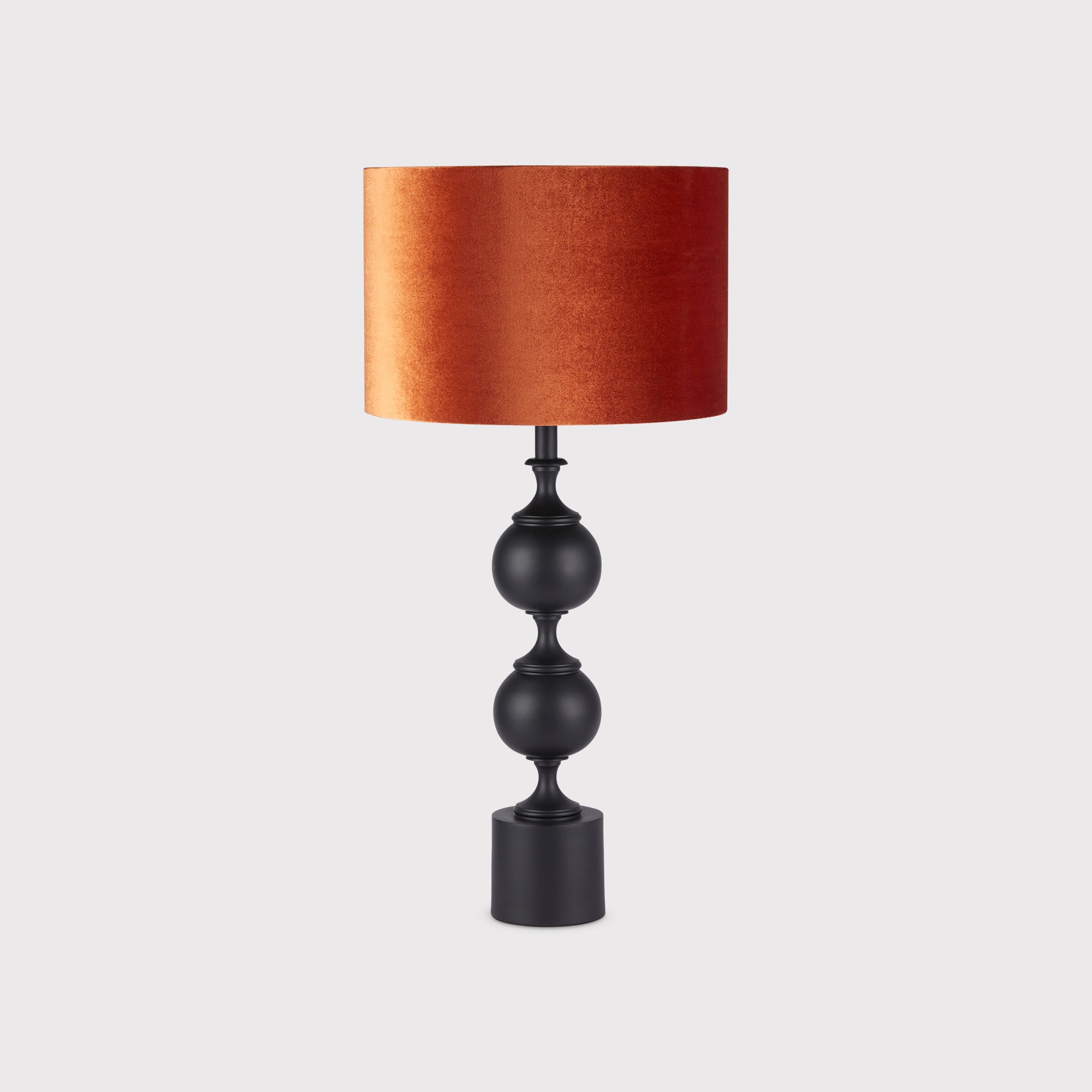 Velvet Terra Table Lamp, Orange Metal | Barker & Stonehouse