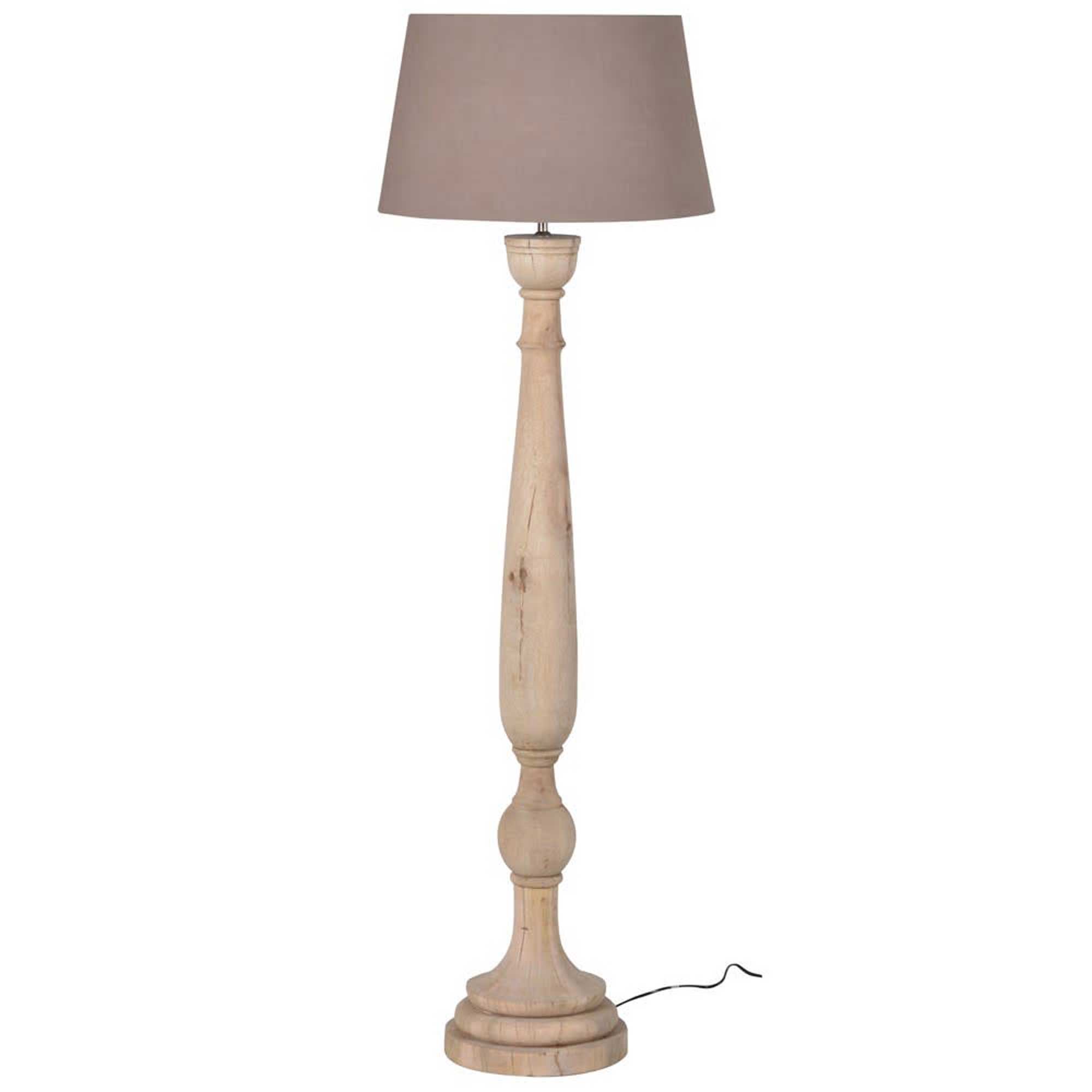 Wooden Floor Lamp, Neutral | Barker & Stonehouse