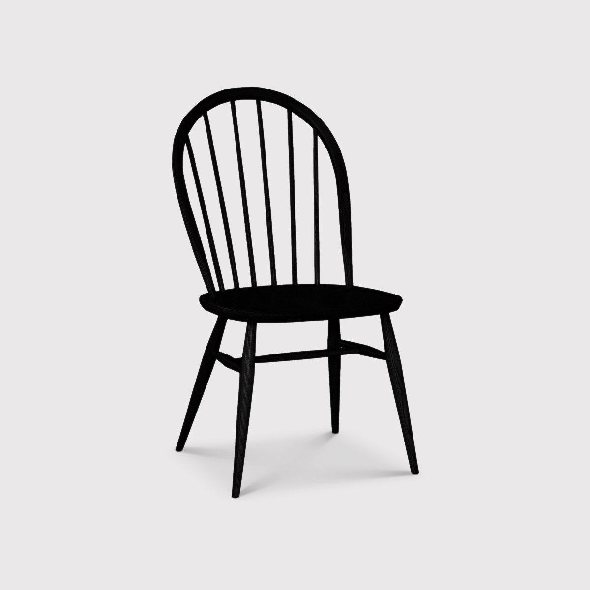 Ercol Windsor Dining Chair, Black | Barker & Stonehouse