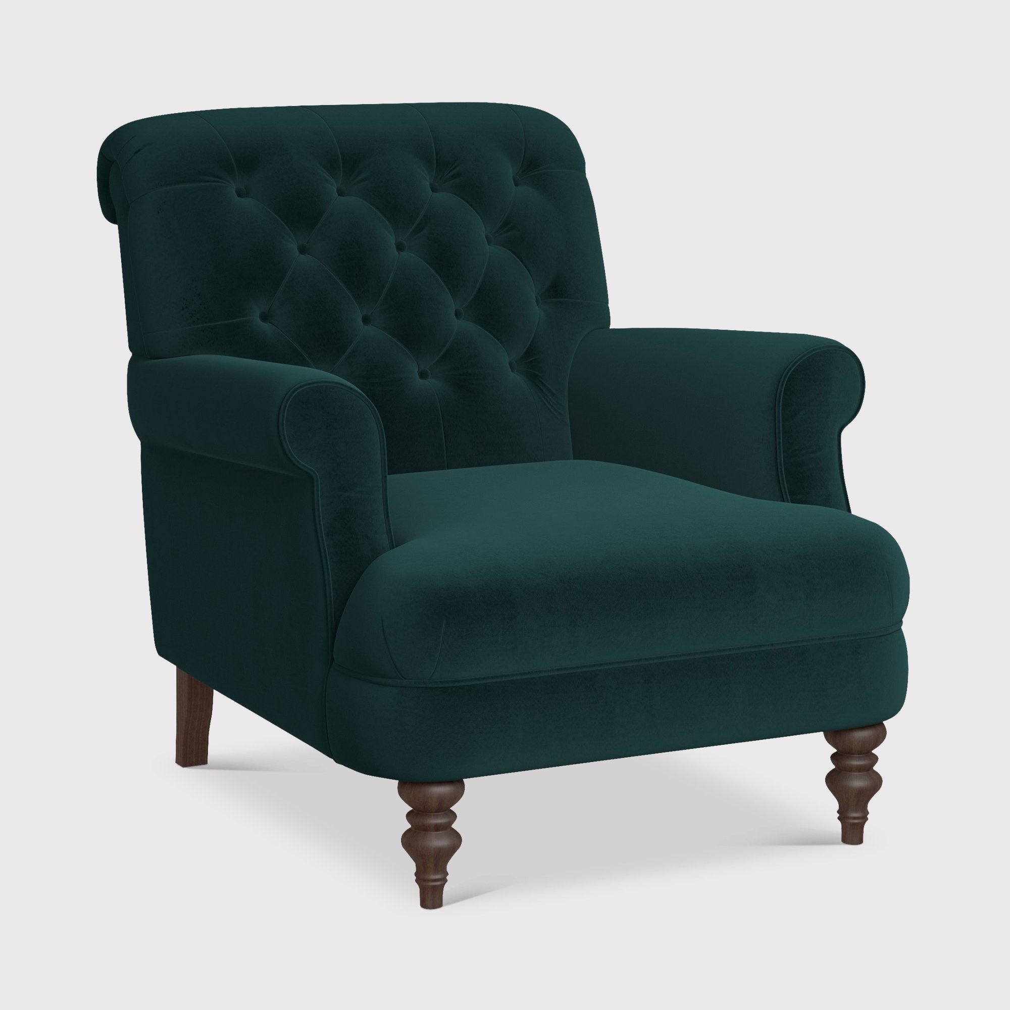 Windermere Accent Chair, Green Fabric | Barker & Stonehouse