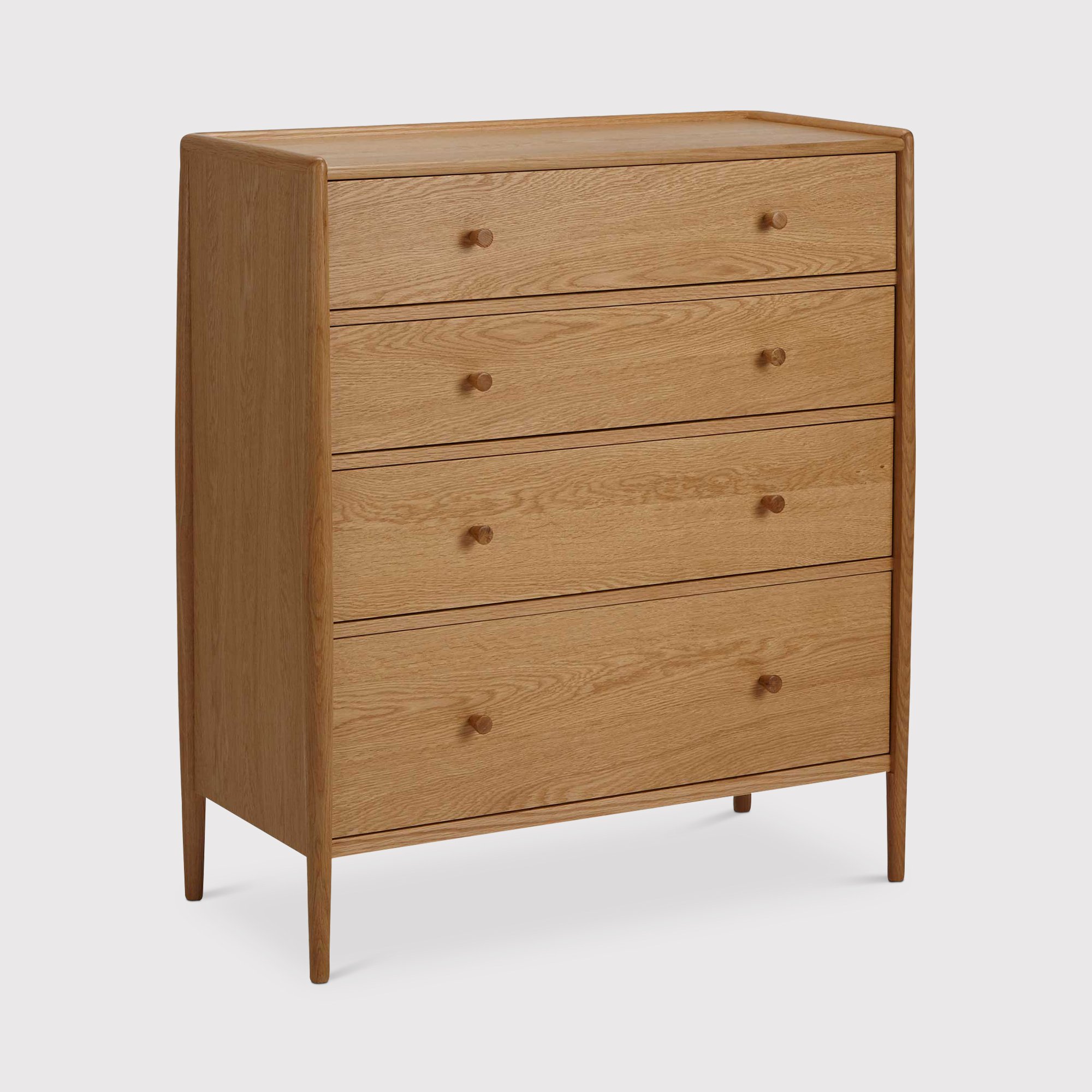 Ercol Winslow 4 Drawer Chest, Neutral | Barker & Stonehouse