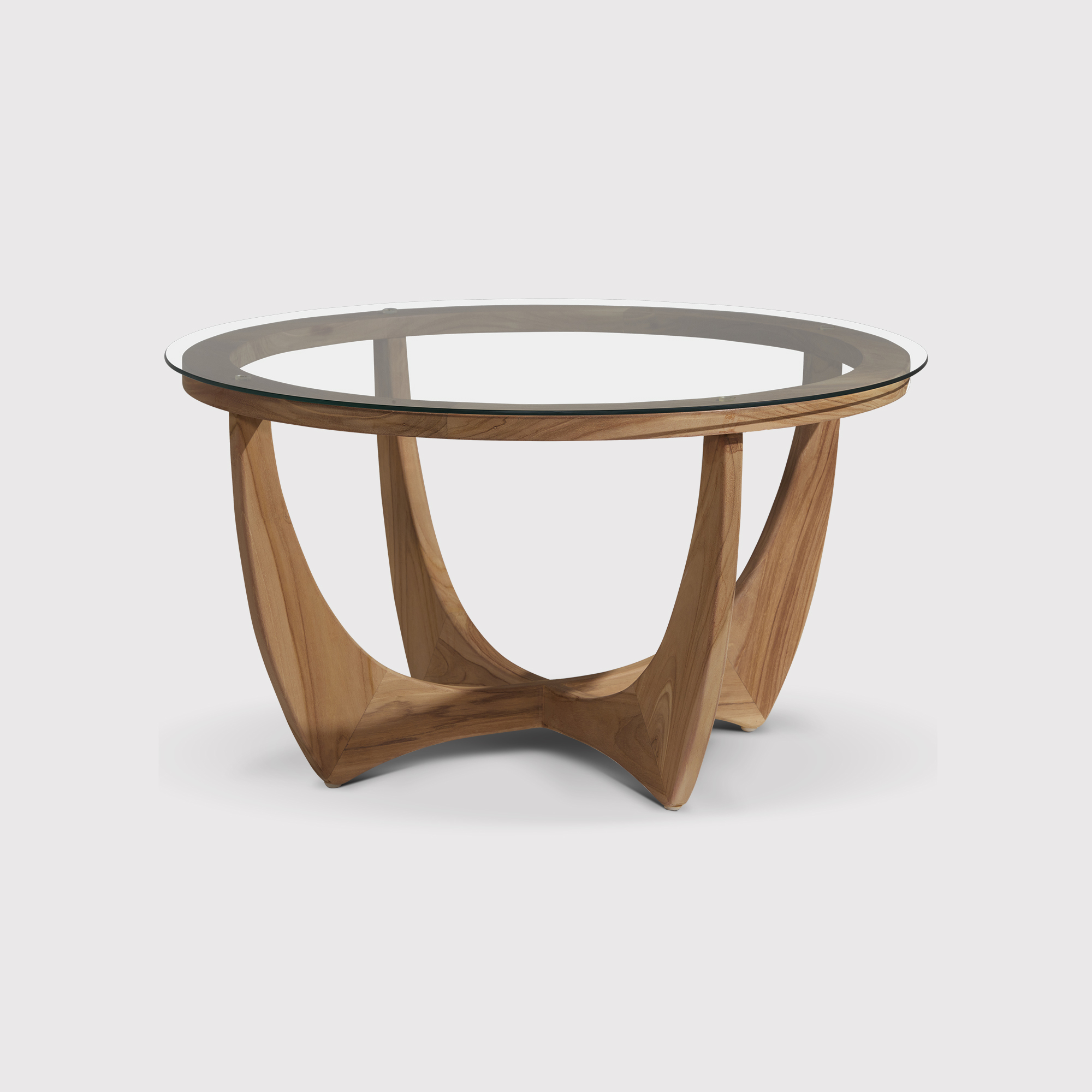 Yves Coffee Table, Round, Brown | Barker & Stonehouse