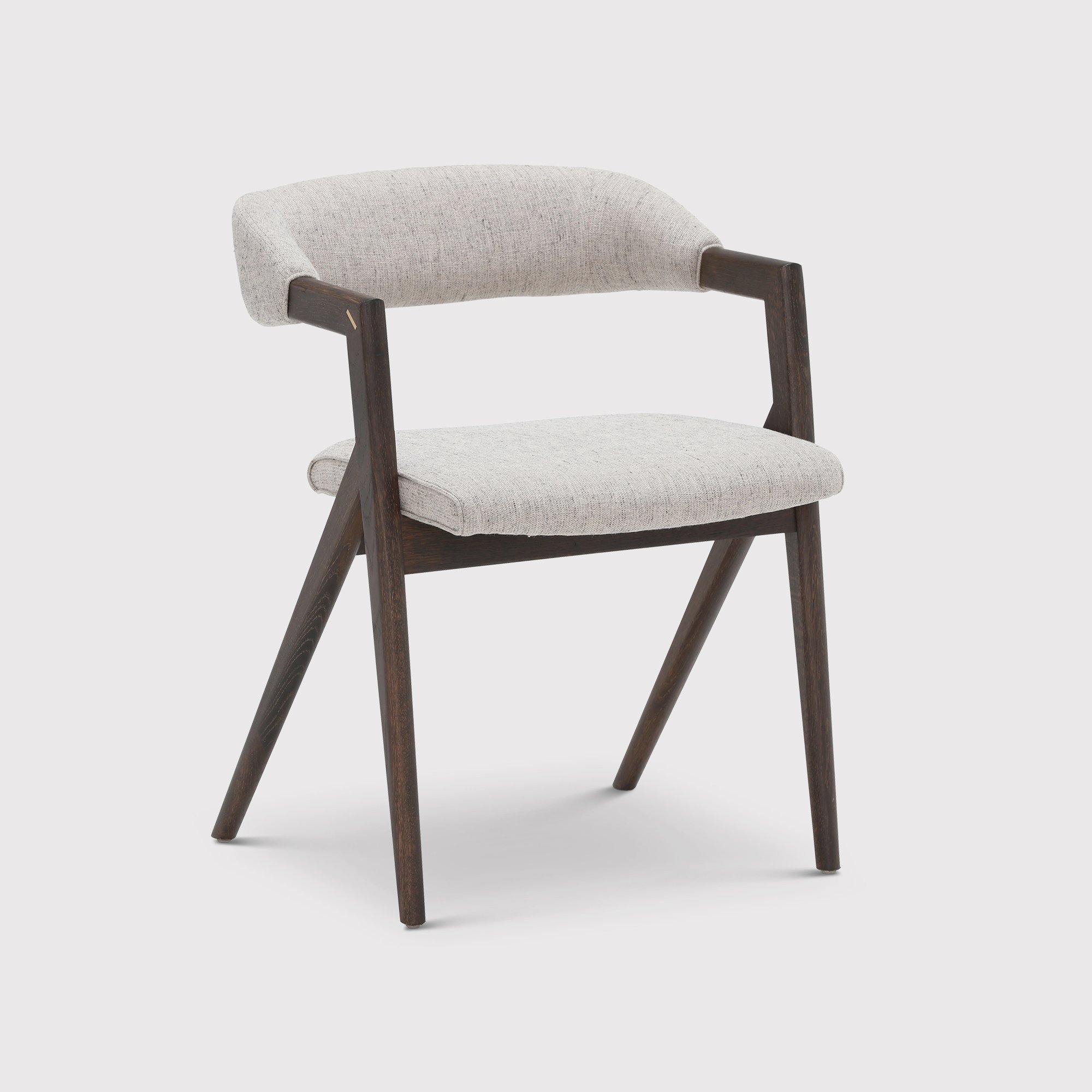 Zora Dining Dining Chair With Arms, White Wood | Barker & Stonehouse