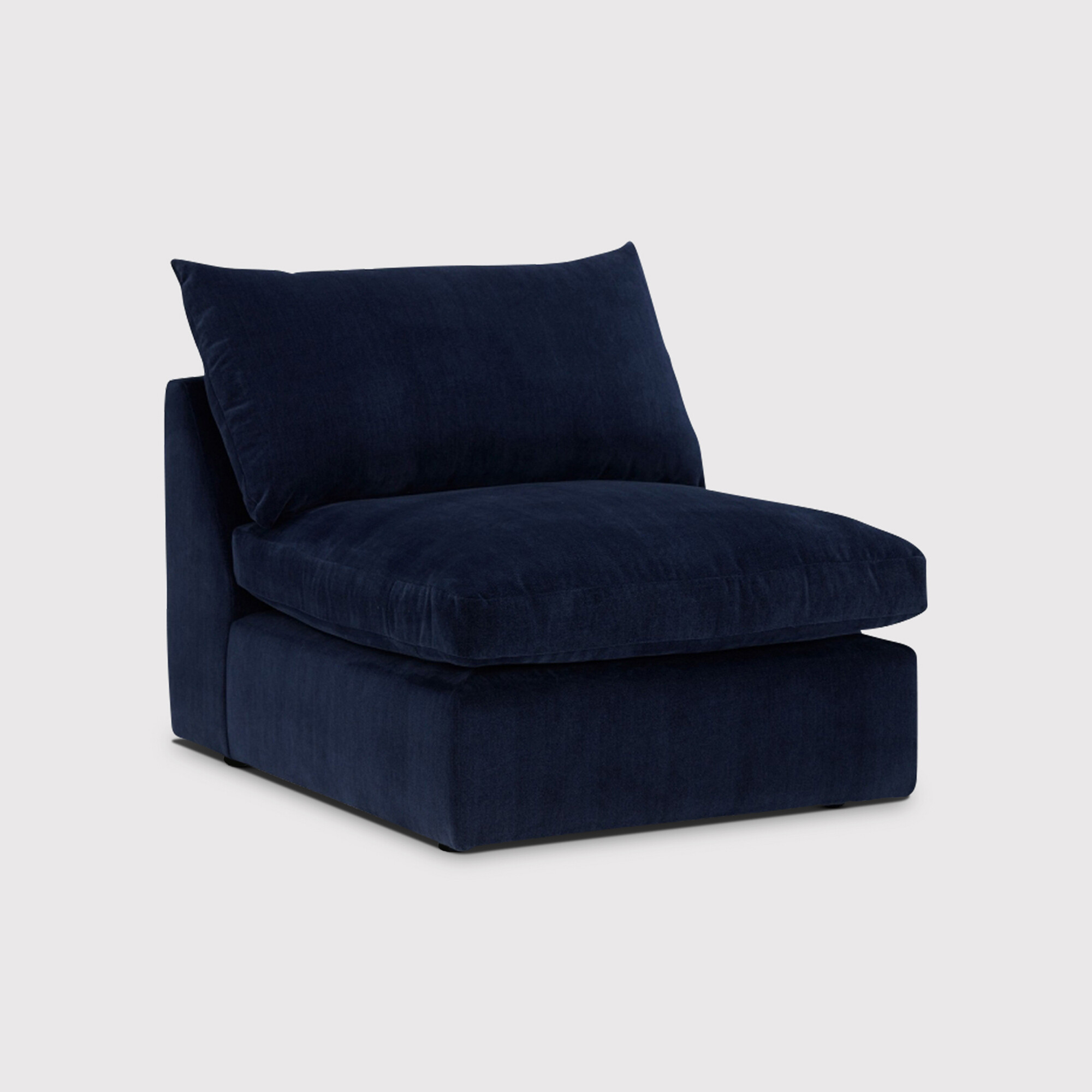 Alaska Armless Unit, Blue Fabric | Barker & Stonehouse