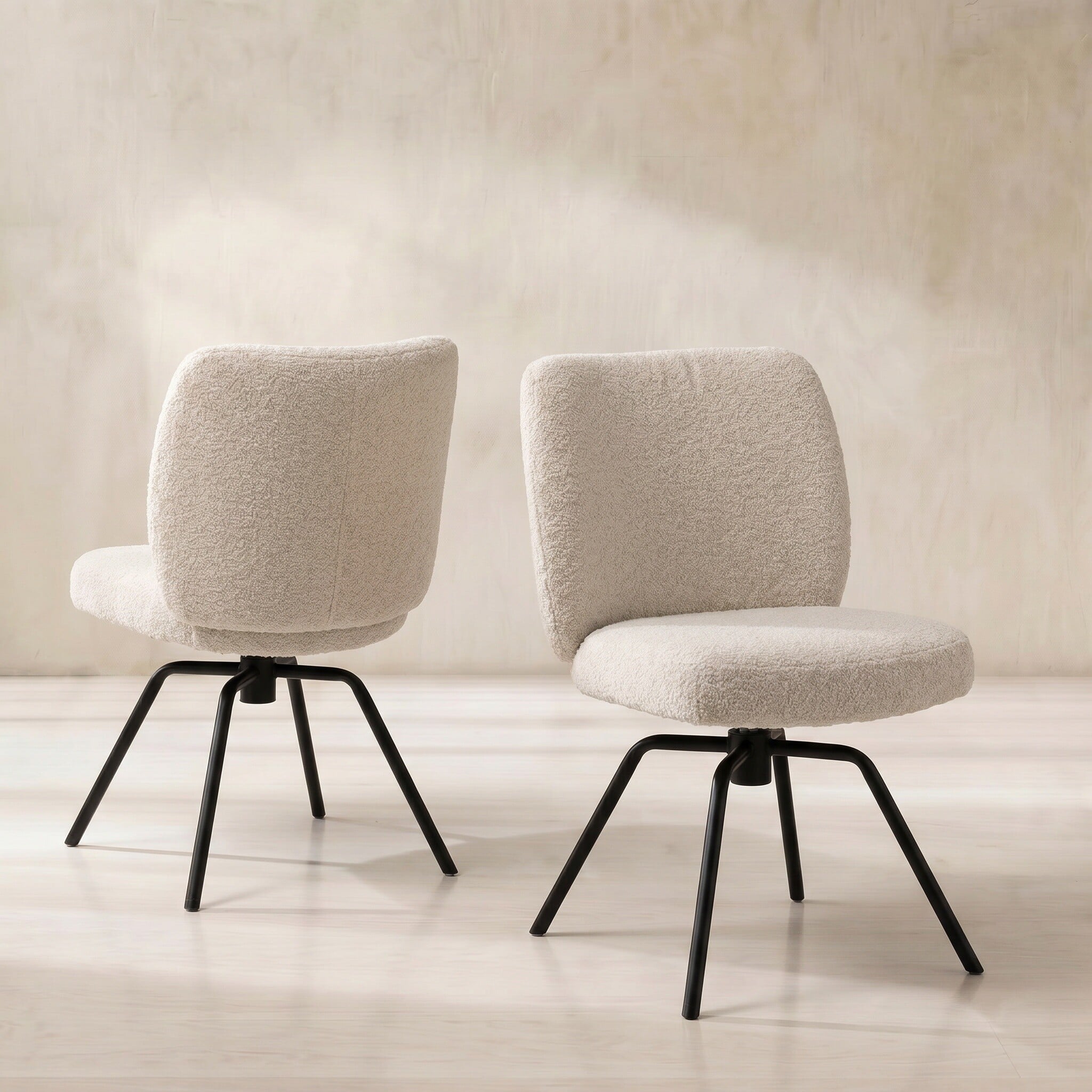 Altair dining chair in neutral fabric