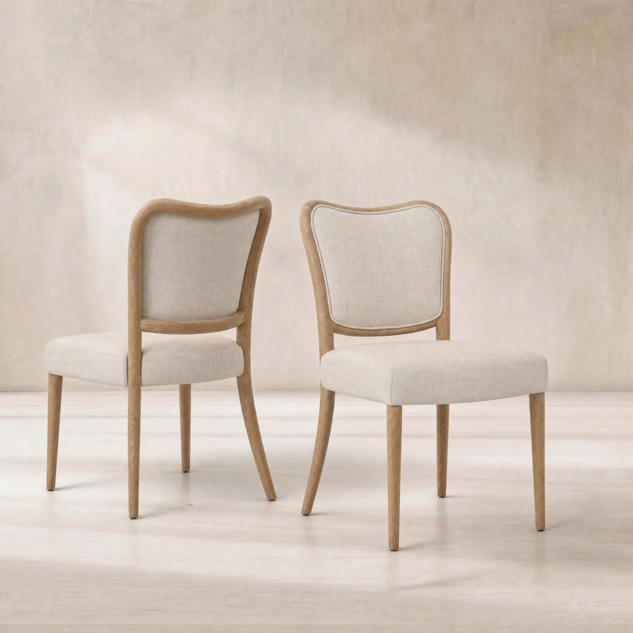 Anley dining chair in neutral fabric