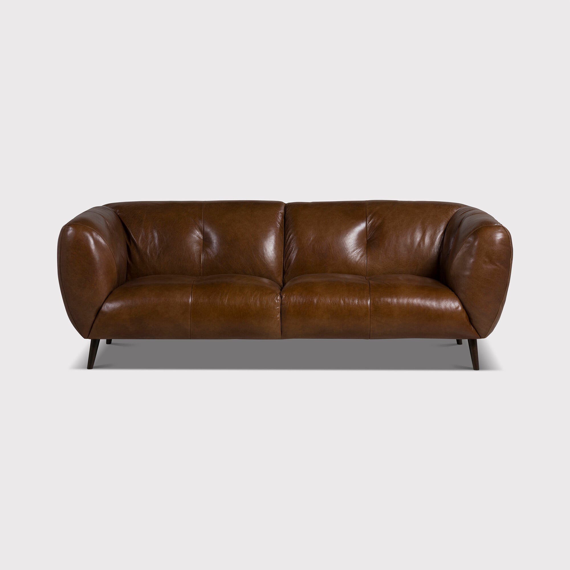 Chicago 2.5 seater sofa in brown leather