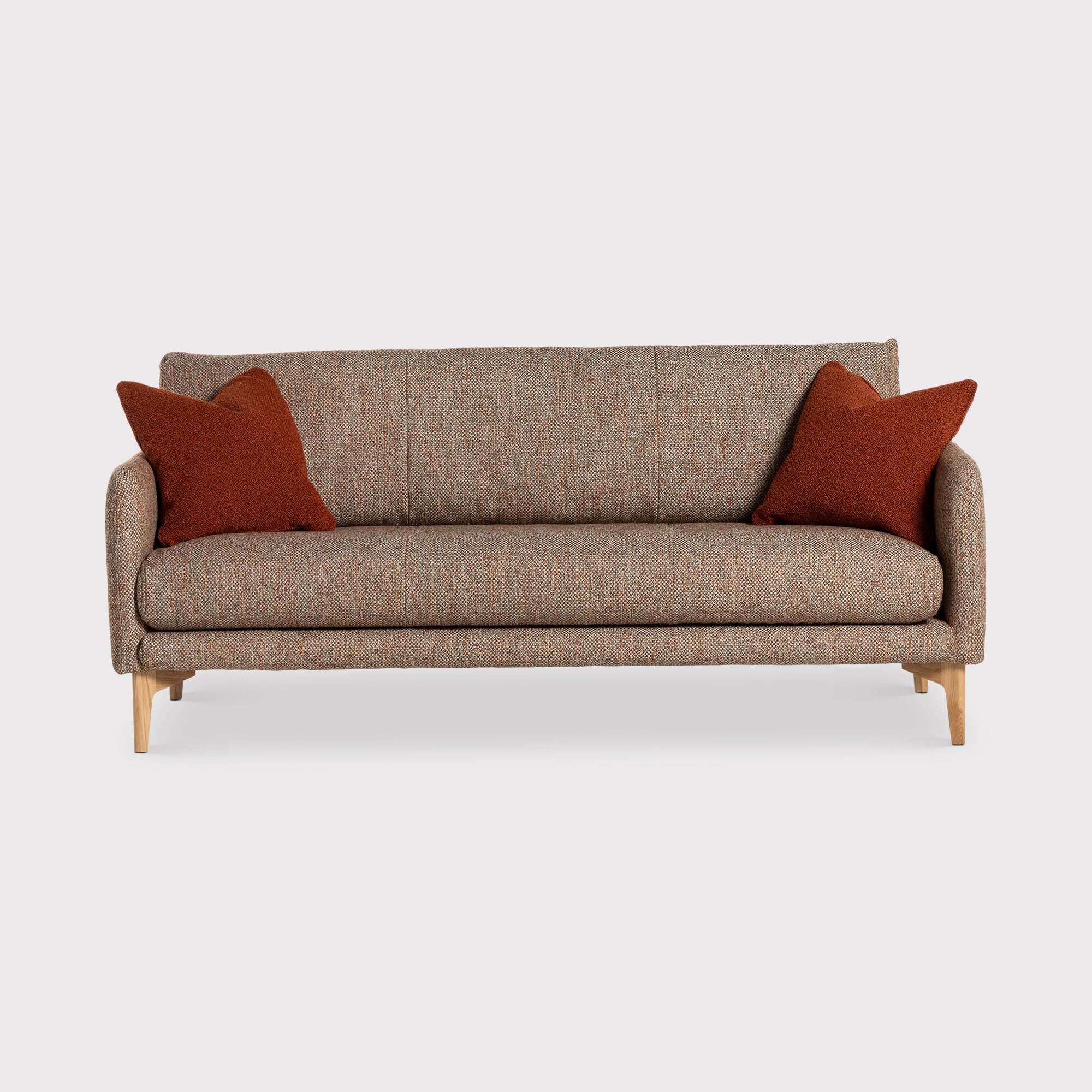 View Ercol aosta large sofa in brown fabric View Ercol aosta large sofa in brown fabric