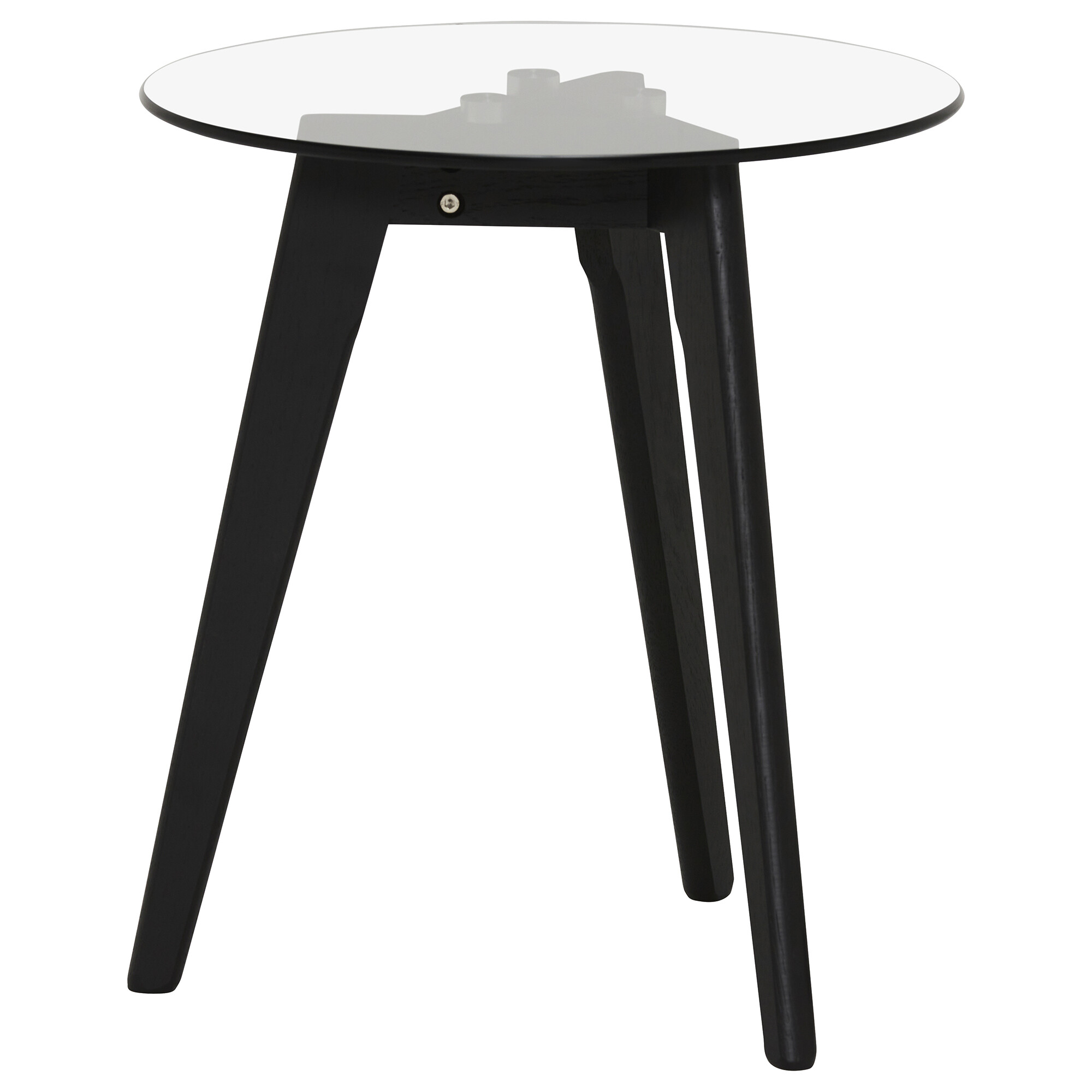 Aries Round Side Table, Round, Black | Barker & Stonehouse