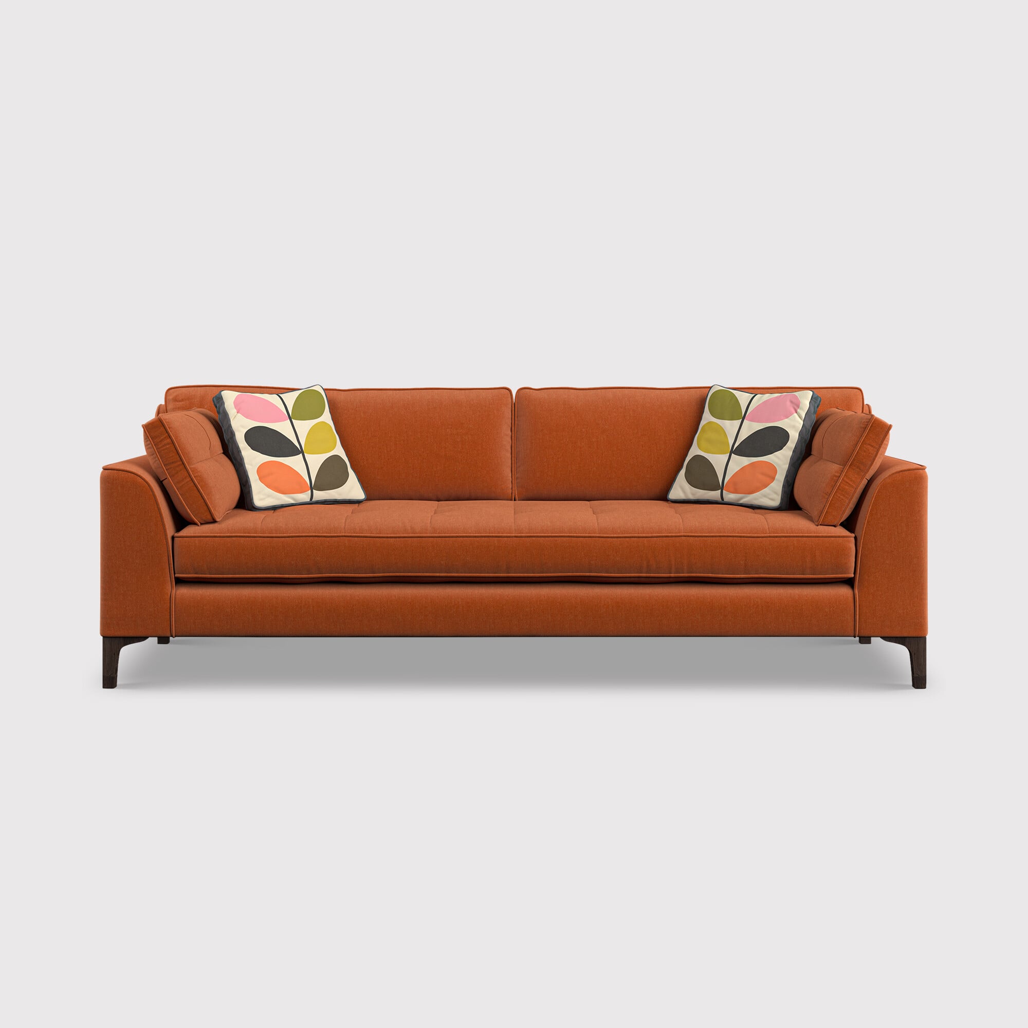 Orla kiely arklow extra large sofa in orange fabric