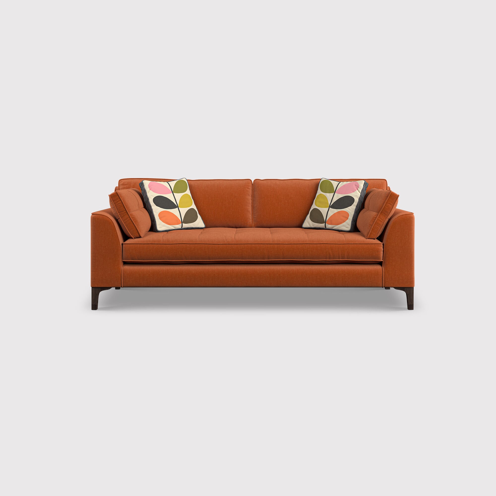 Orla kiely arklow large sofa in orange fabric