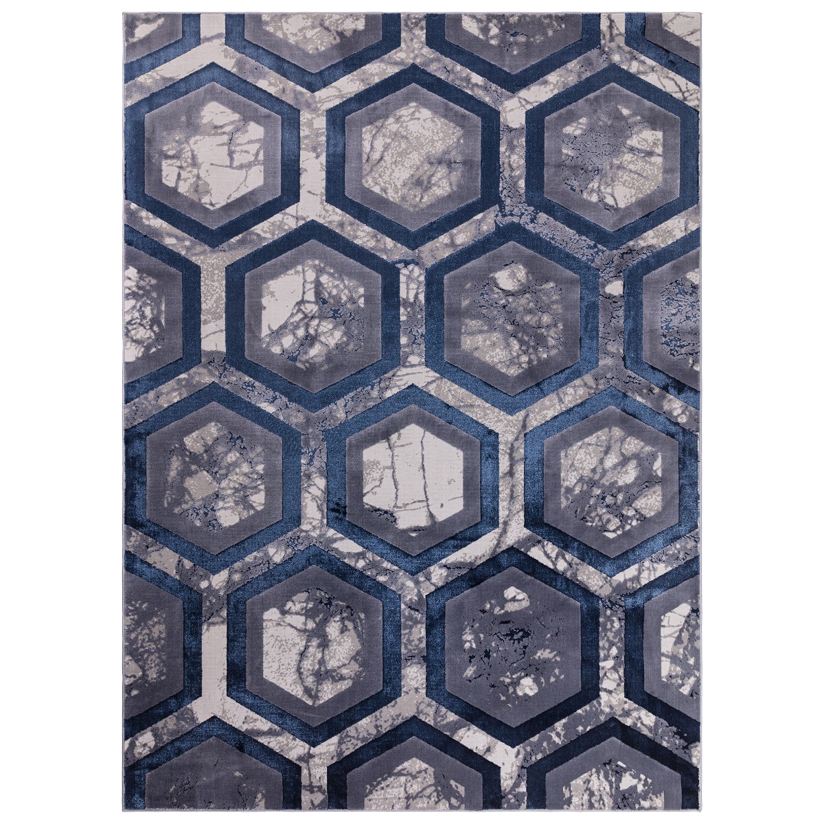Luna Hexagon 160x230cm Rug, Square | W160cm | Barker & Stonehouse