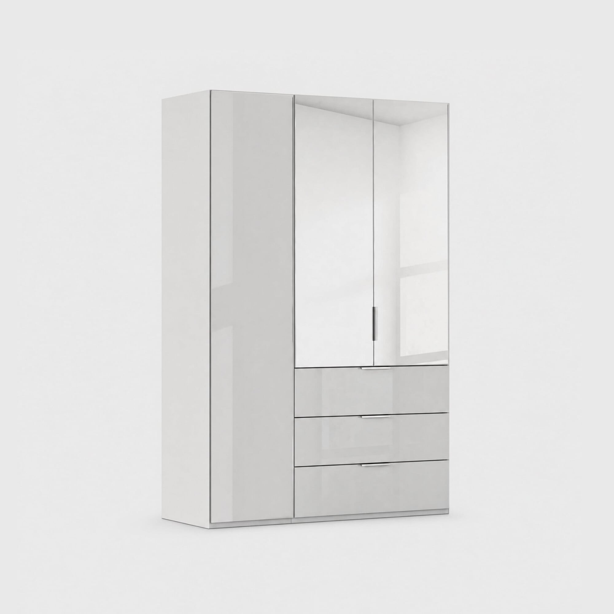 Atlanta 3 door 3 drawer wardrobe 151cm height 223cm wood