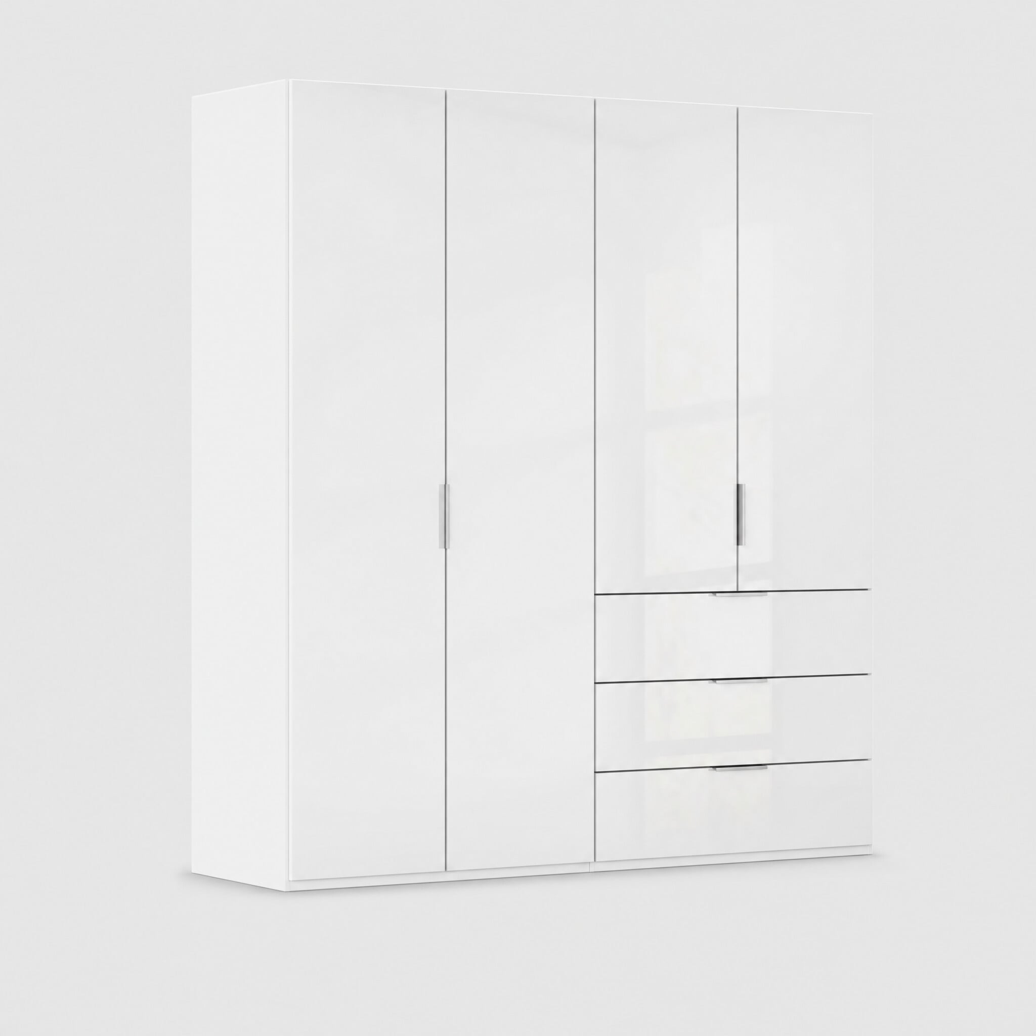 Atlanta 4 door 3 drawer wardrobe 201cm height 223cm wood