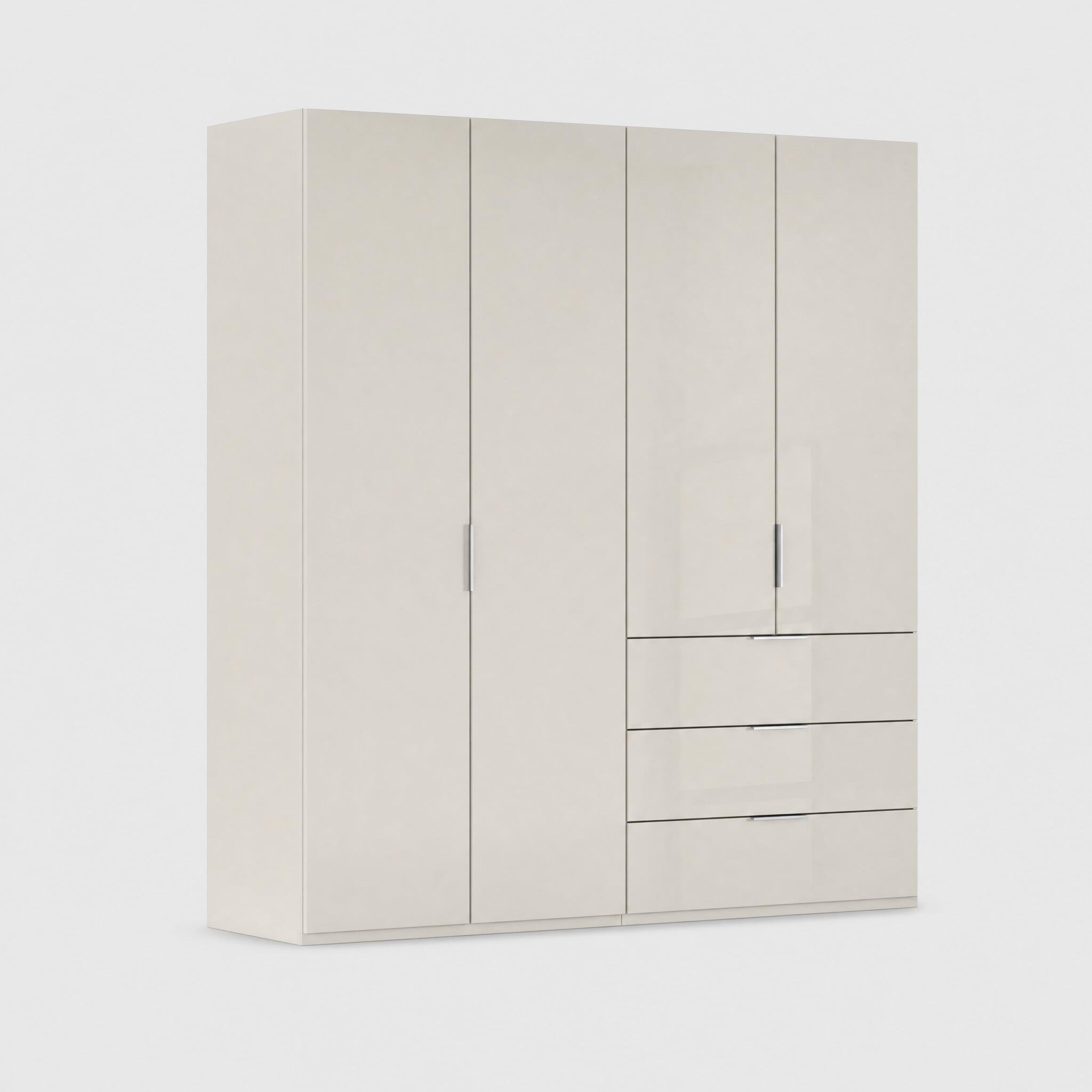 Atlanta 4 door 3 drawer wardrobe 201cm height 223cm wood