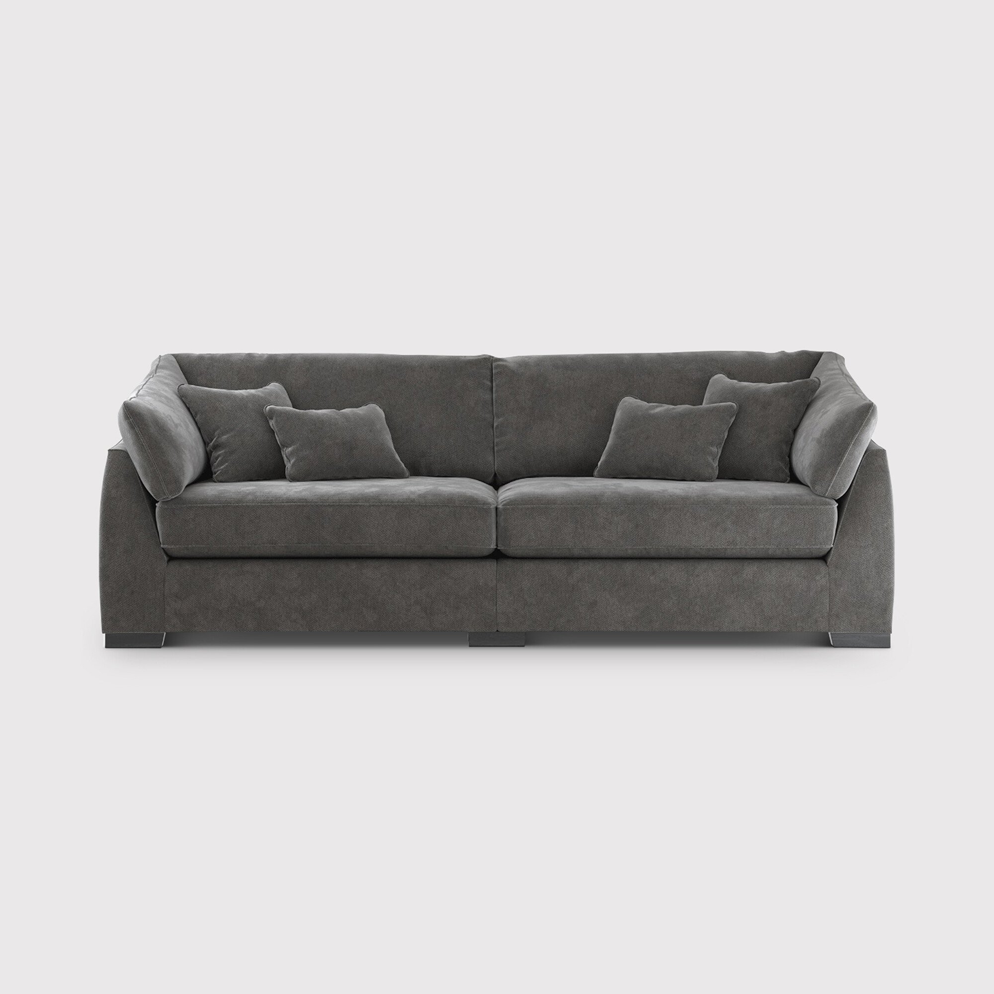 Borelly 4 Seater Sofa, Grey Fabric | Barker & Stonehouse