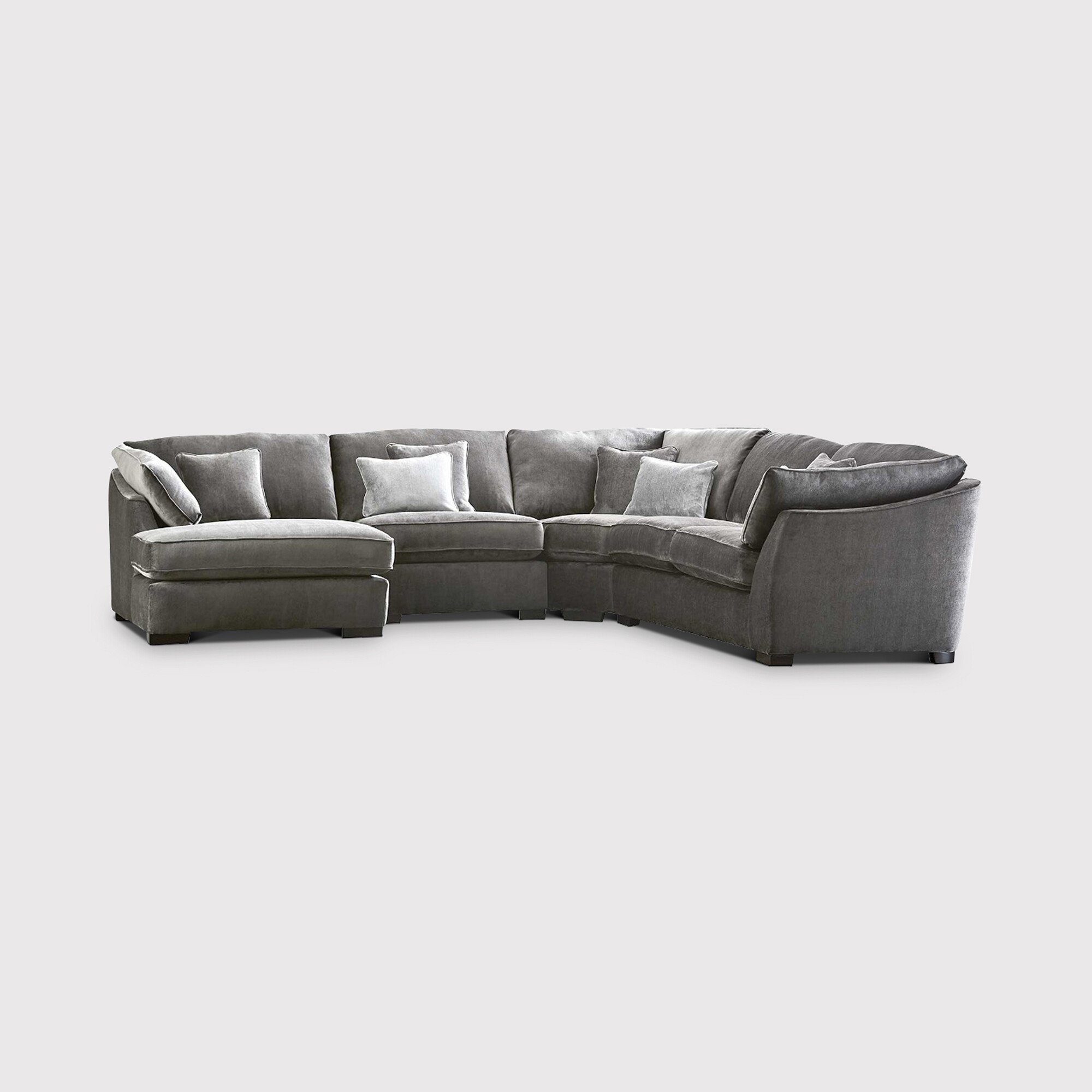 Borelly Corner Group Right With Chaise, Grey Fabric | Barker & Stonehouse