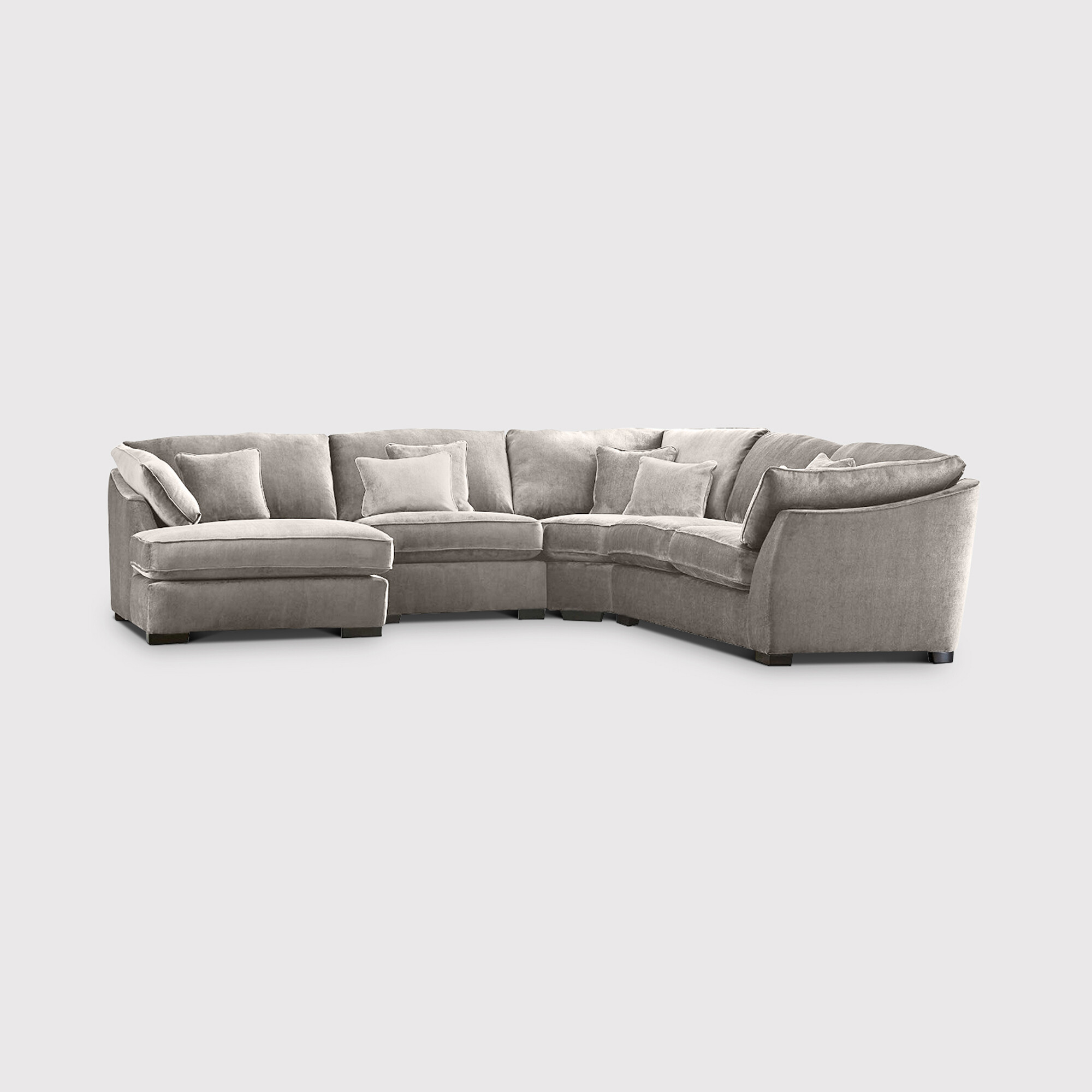 Borelly Corner Group Right With Chaise, Grey Fabric | Barker & Stonehouse