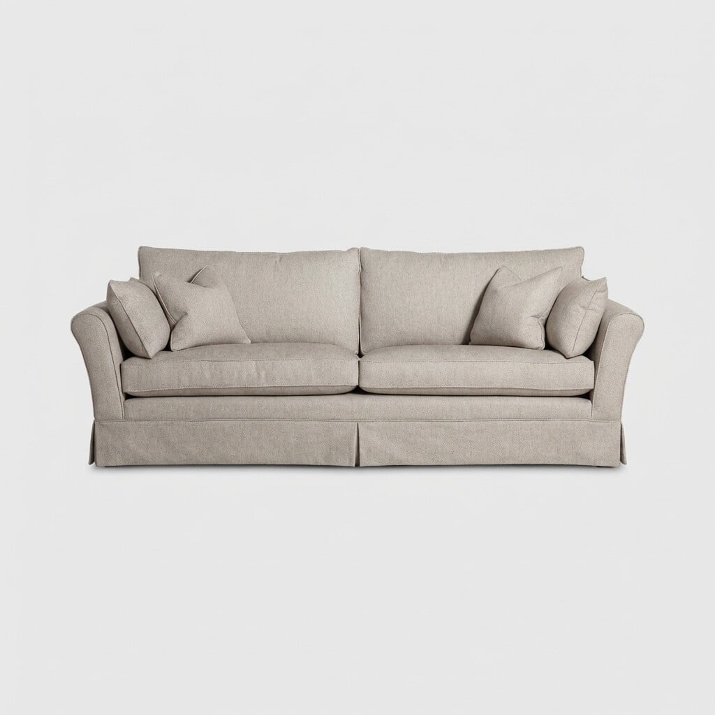 Berkeley extra large sofa in grey fabric