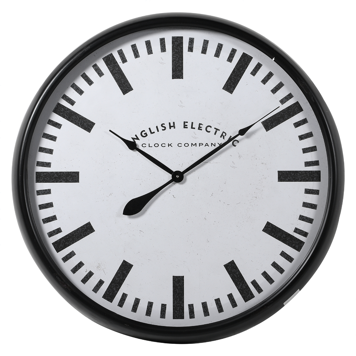Black Frame Clock, Round Metal | Barker & Stonehouse