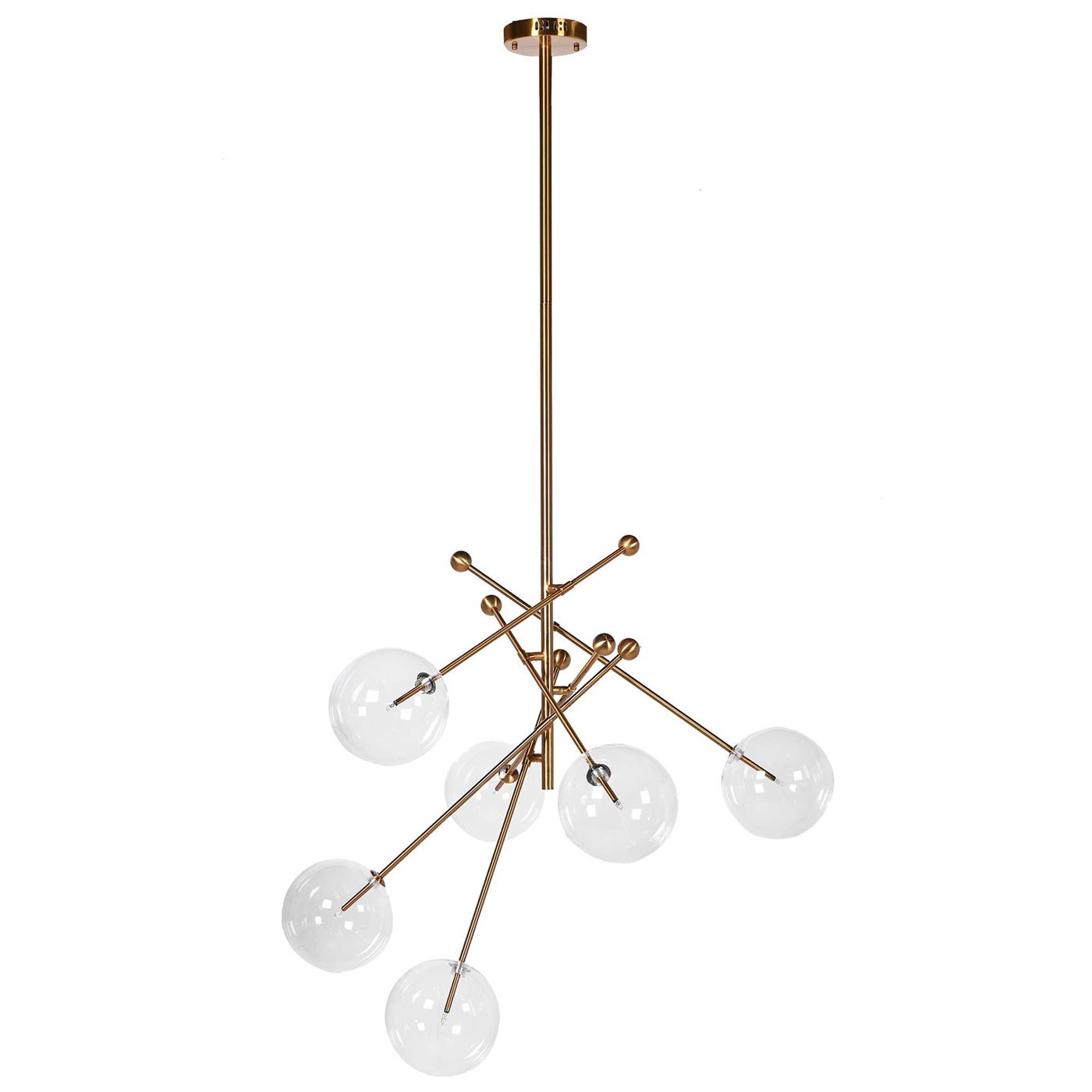 View Glass ball shade pendant light metal View Glass ball shade pendant light metal