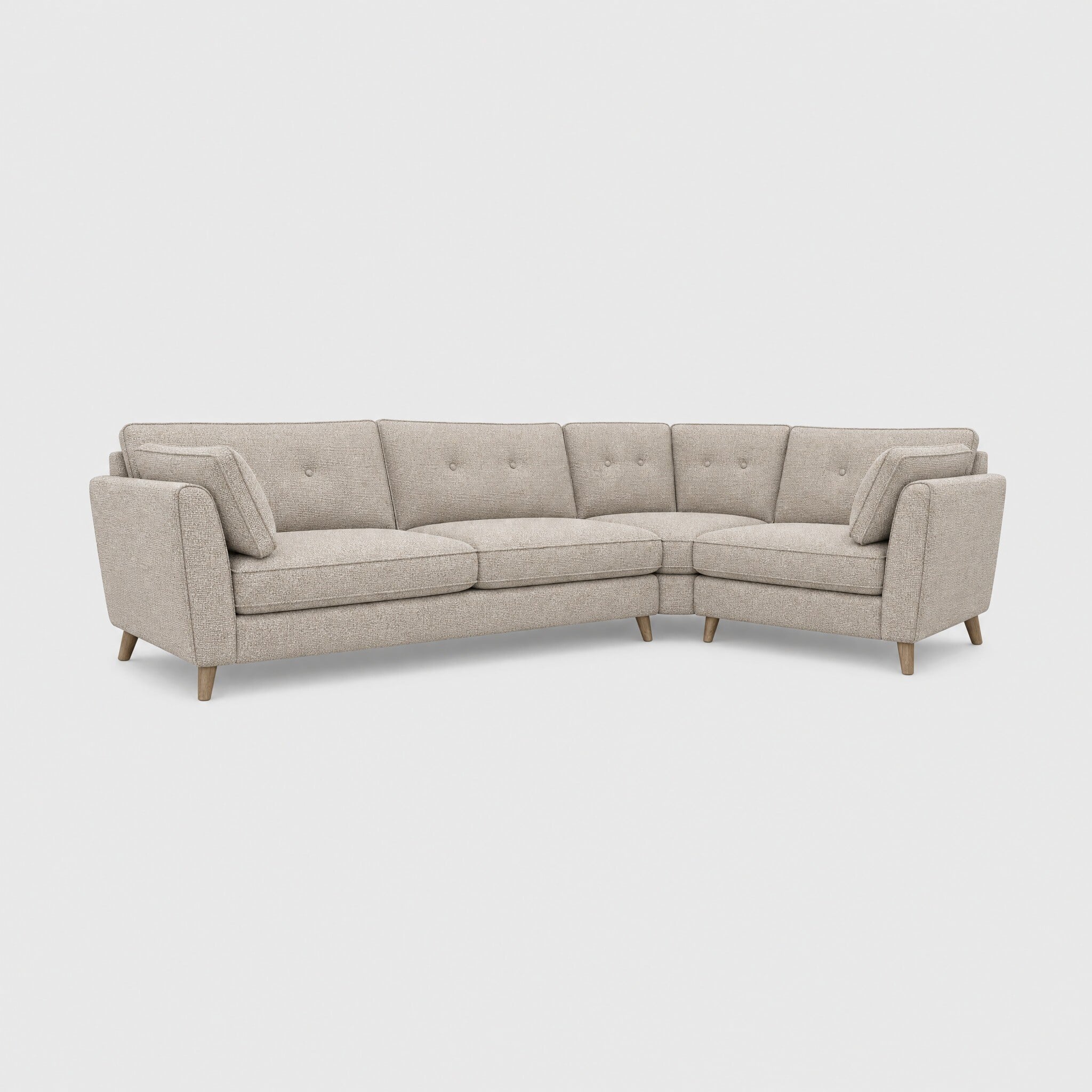 Benton lhf small corner sofa fabric