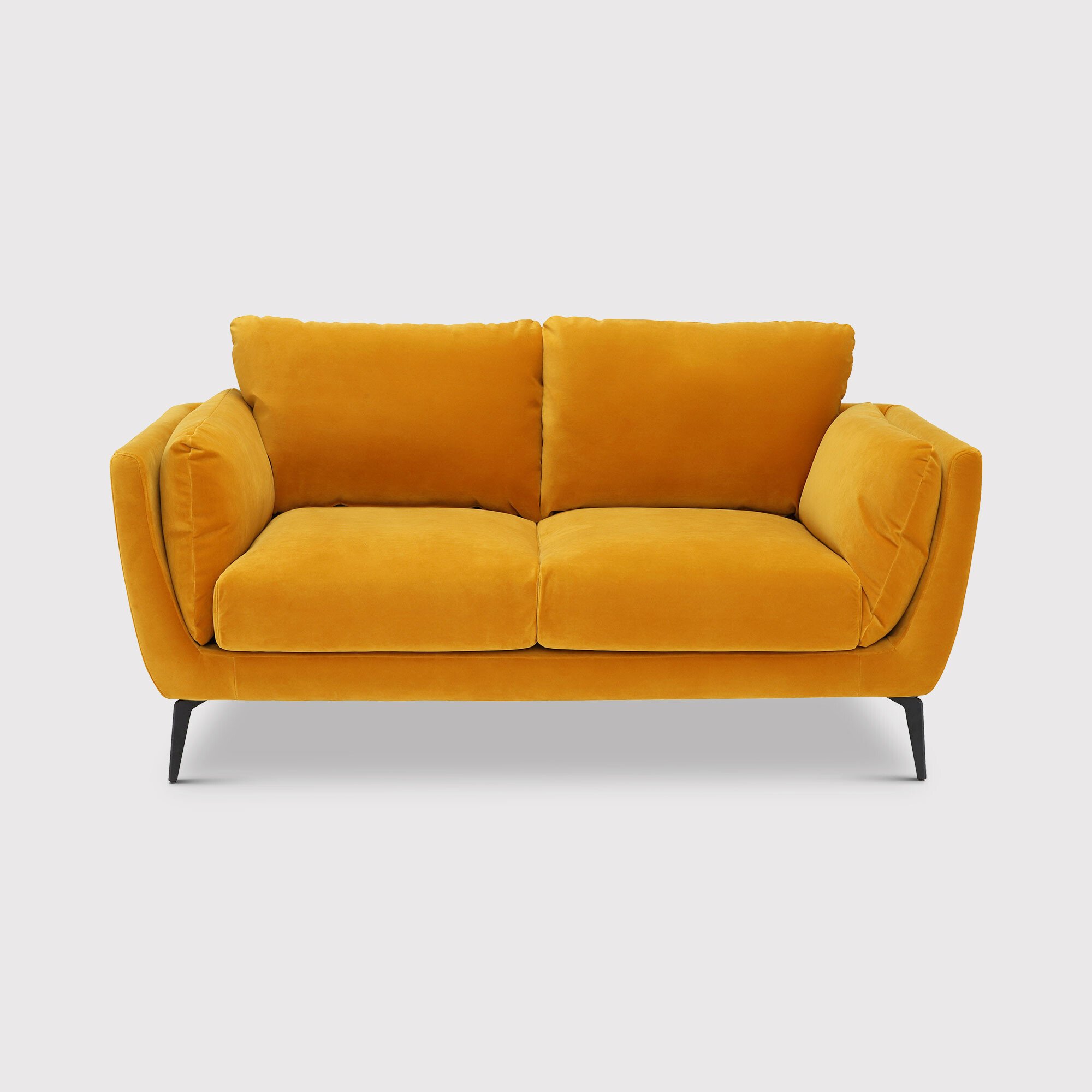 Boone 2 Seater Sofa, Yellow Fabric | Barker & Stonehouse