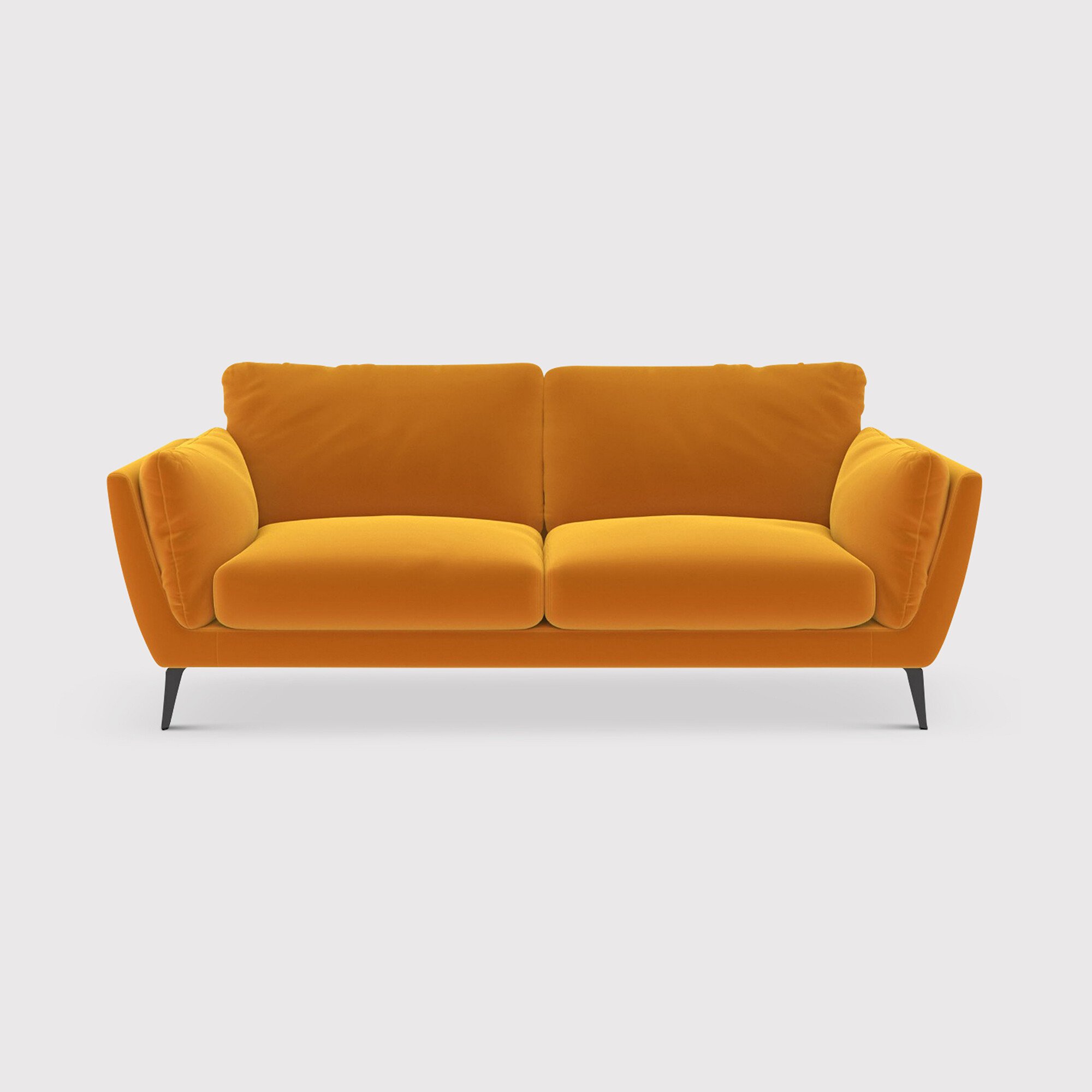 Boone 3 Seater Sofa, Yellow Fabric | Barker & Stonehouse
