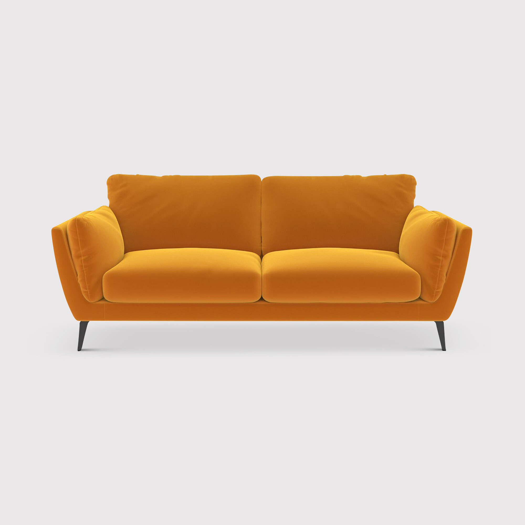 Boone 3 Seater Sofa, Yellow Fabric | Barker & Stonehouse