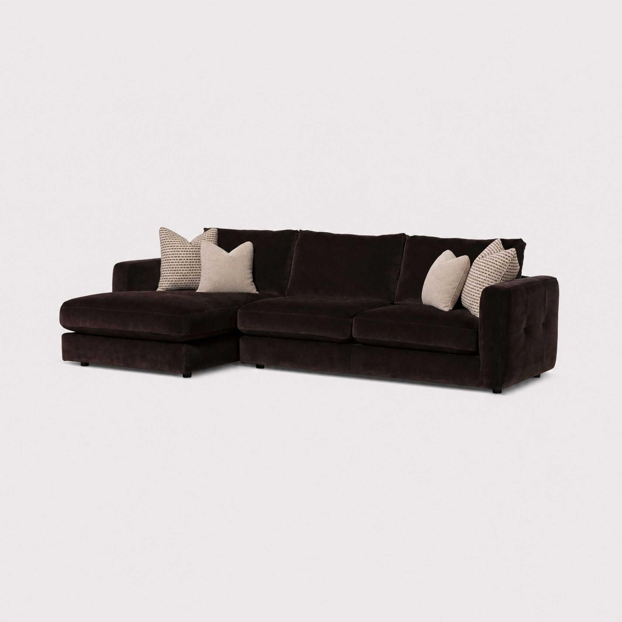Bosham small chaise corner sofa lhf fabric