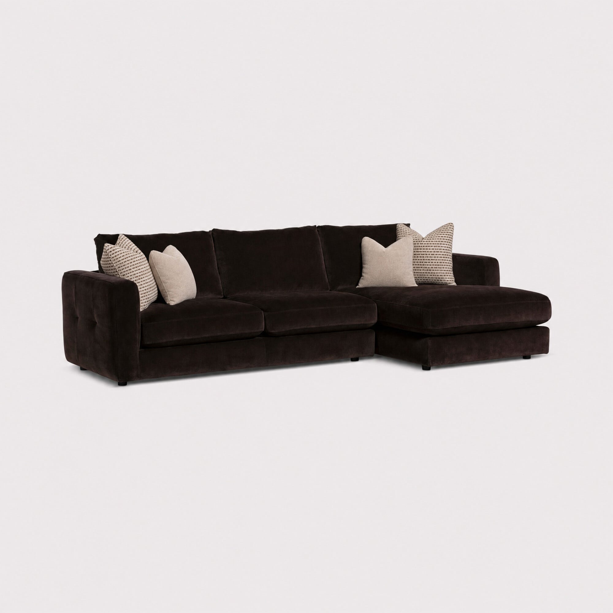 Bosham small chaise corner sofa rhf fabric