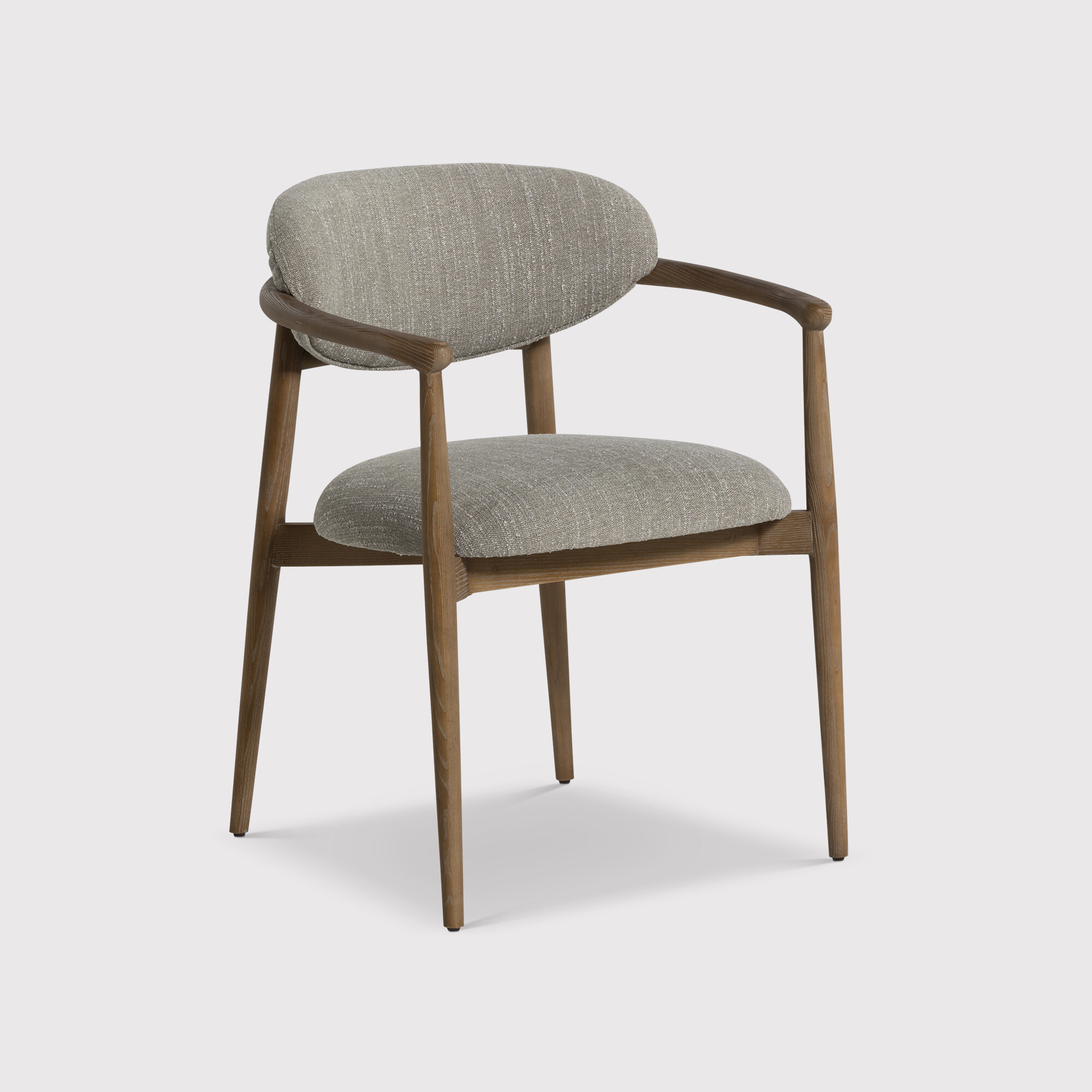 Brading Fabric Dining Chair With Armrest, - Barker & Stonehouse