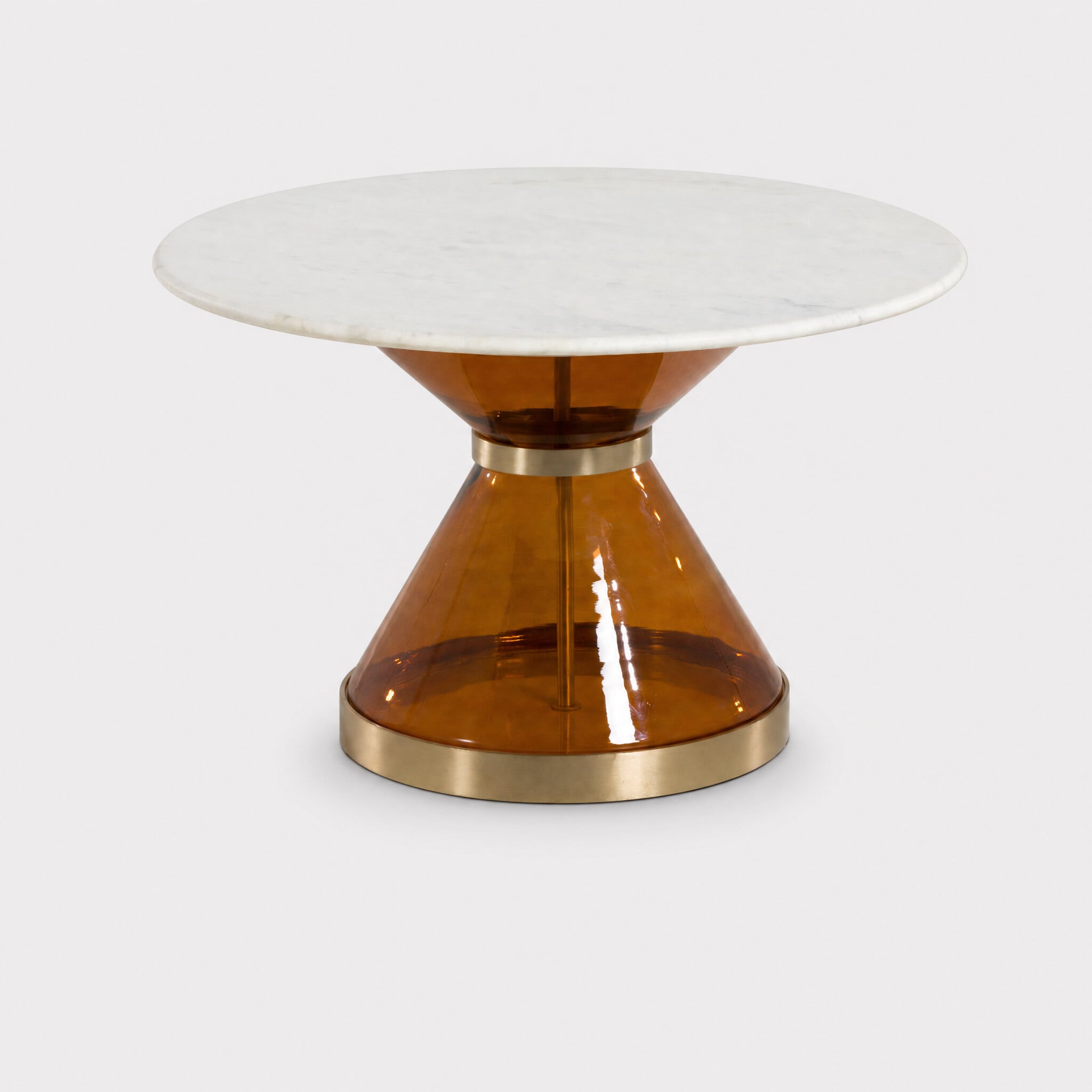 Bardi coffee table 75x75x45cm in round in green marble