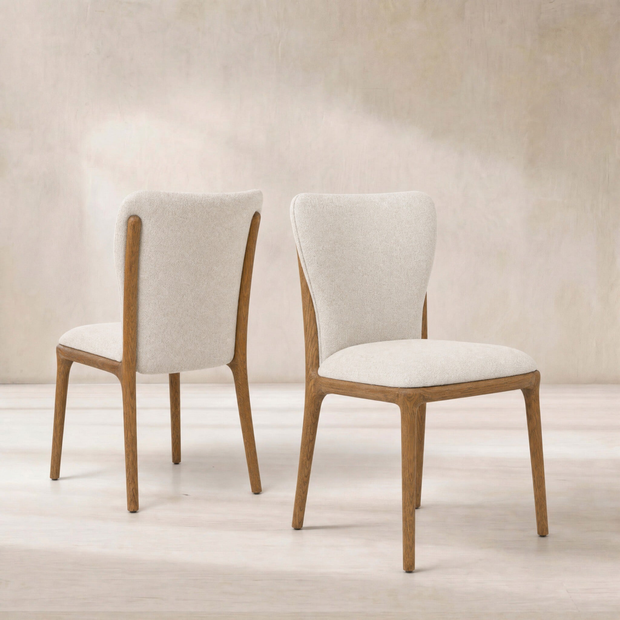 Bromley dining chair in neutral fabric