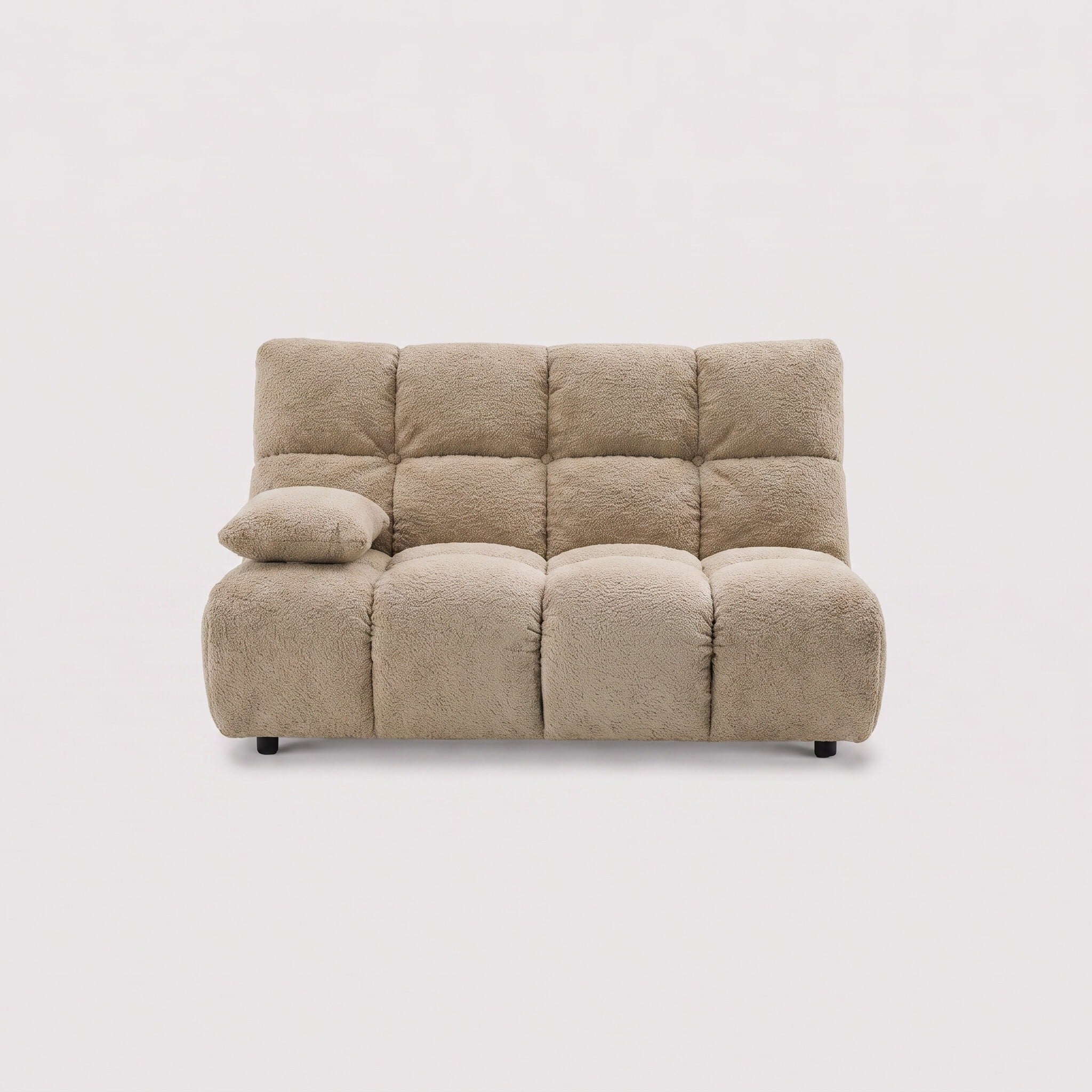 Bryce 2 seater modular piece with armrest left modular sofa fabric