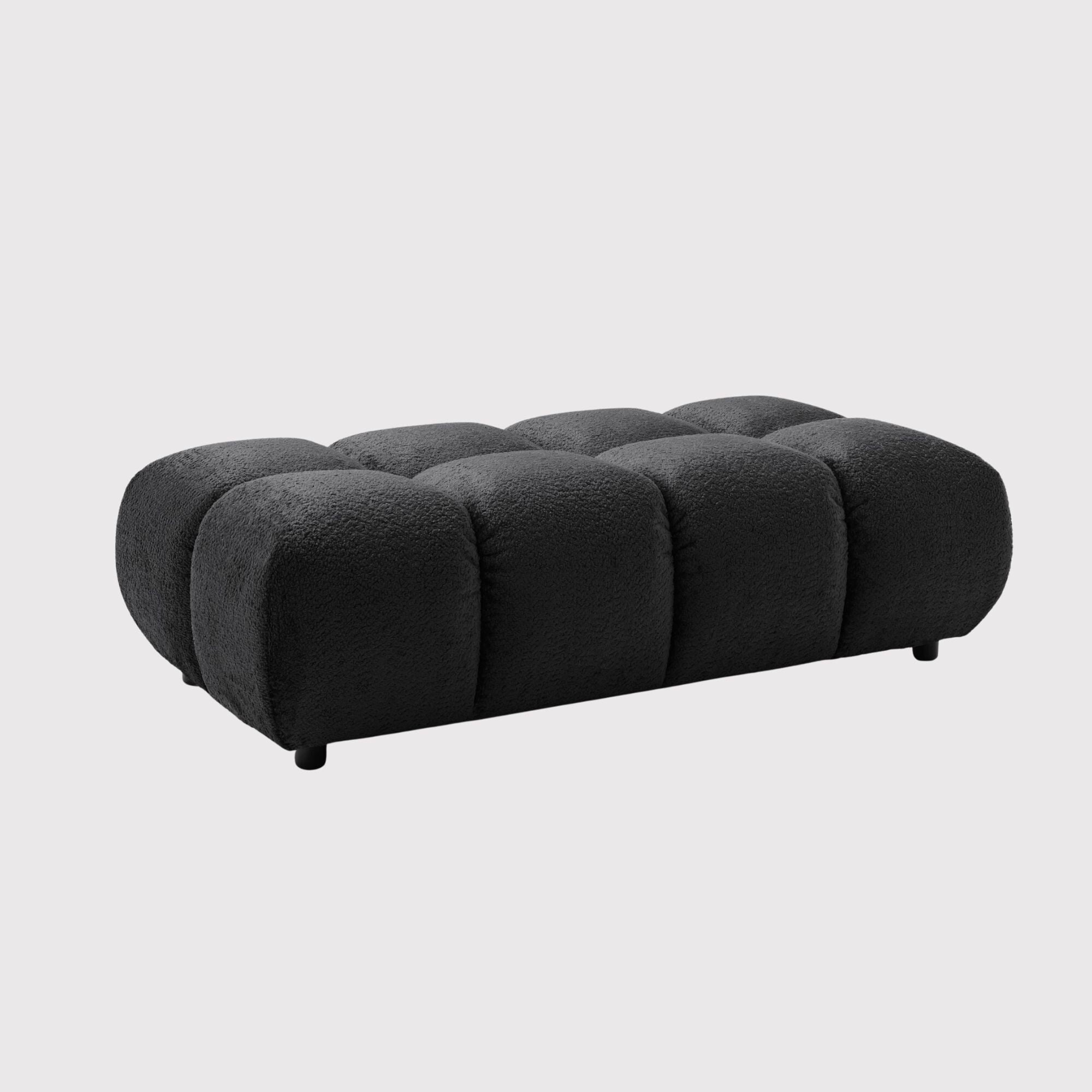 Bryce stool bench big - 73x143cm in black fabric
