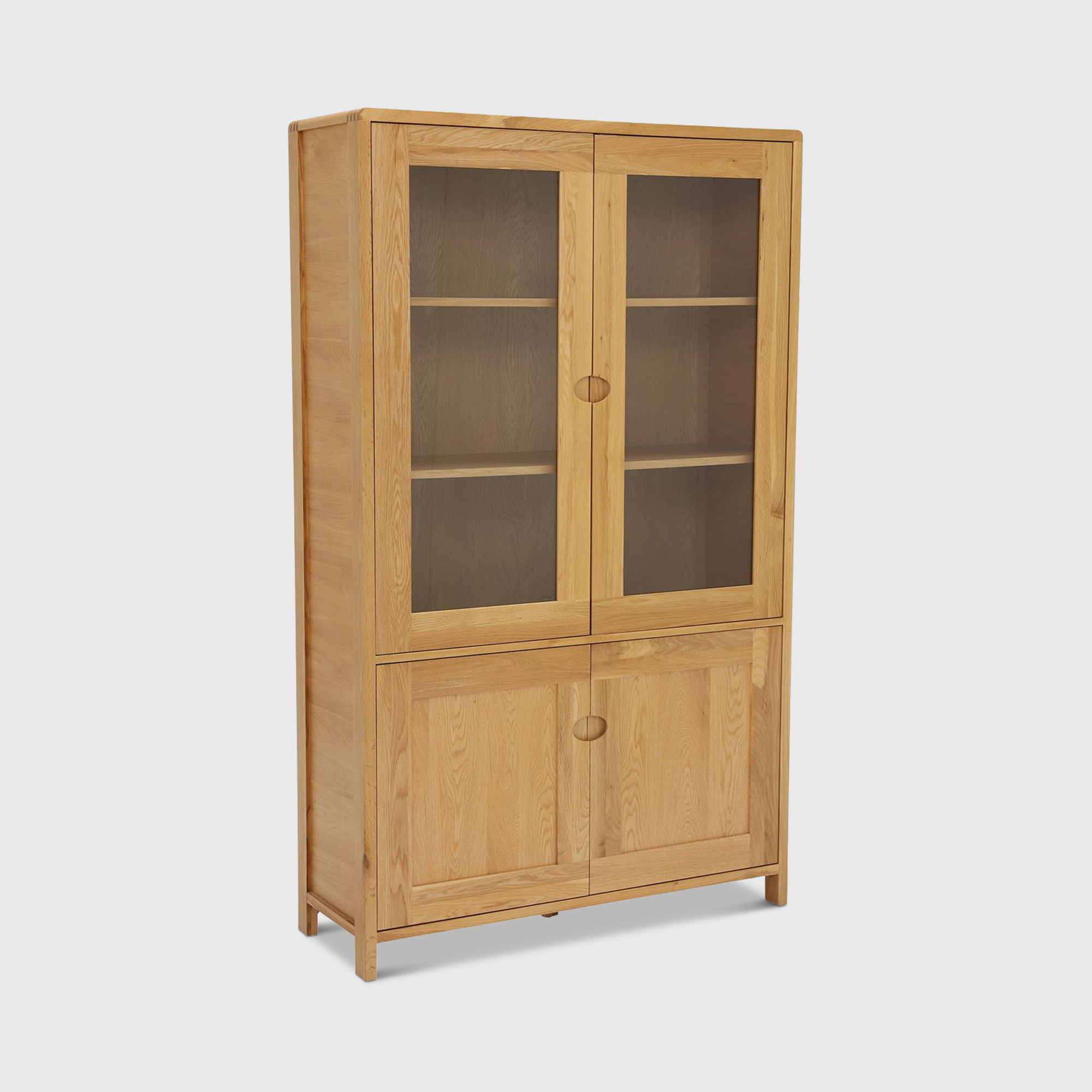 Ercol Bosco Display Cabinet, Neutral Oak | Barker & Stonehouse