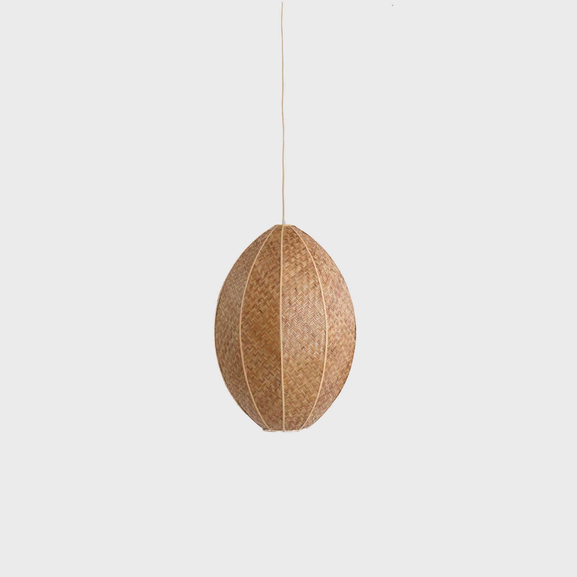 Brown woven pendant light