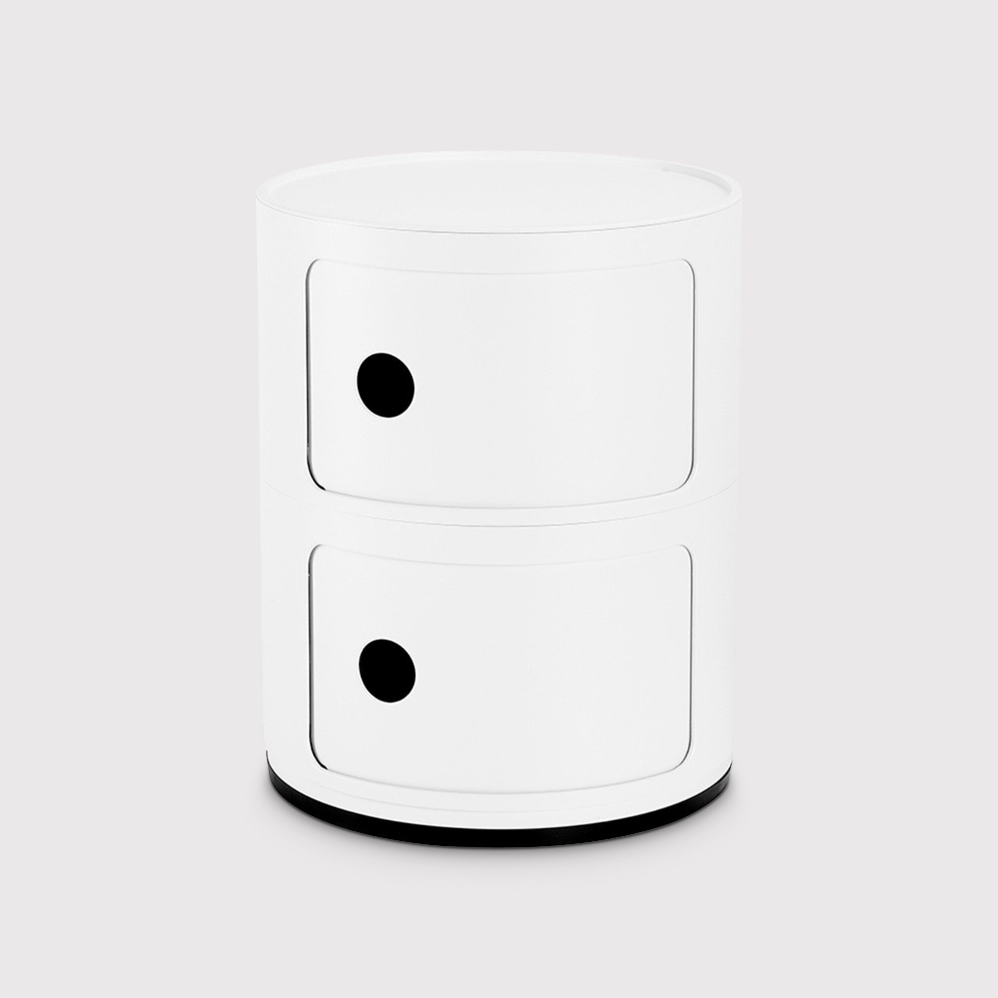 Kartell Componibili Recycled 2 Element, White Plastic | Barker & Stonehouse