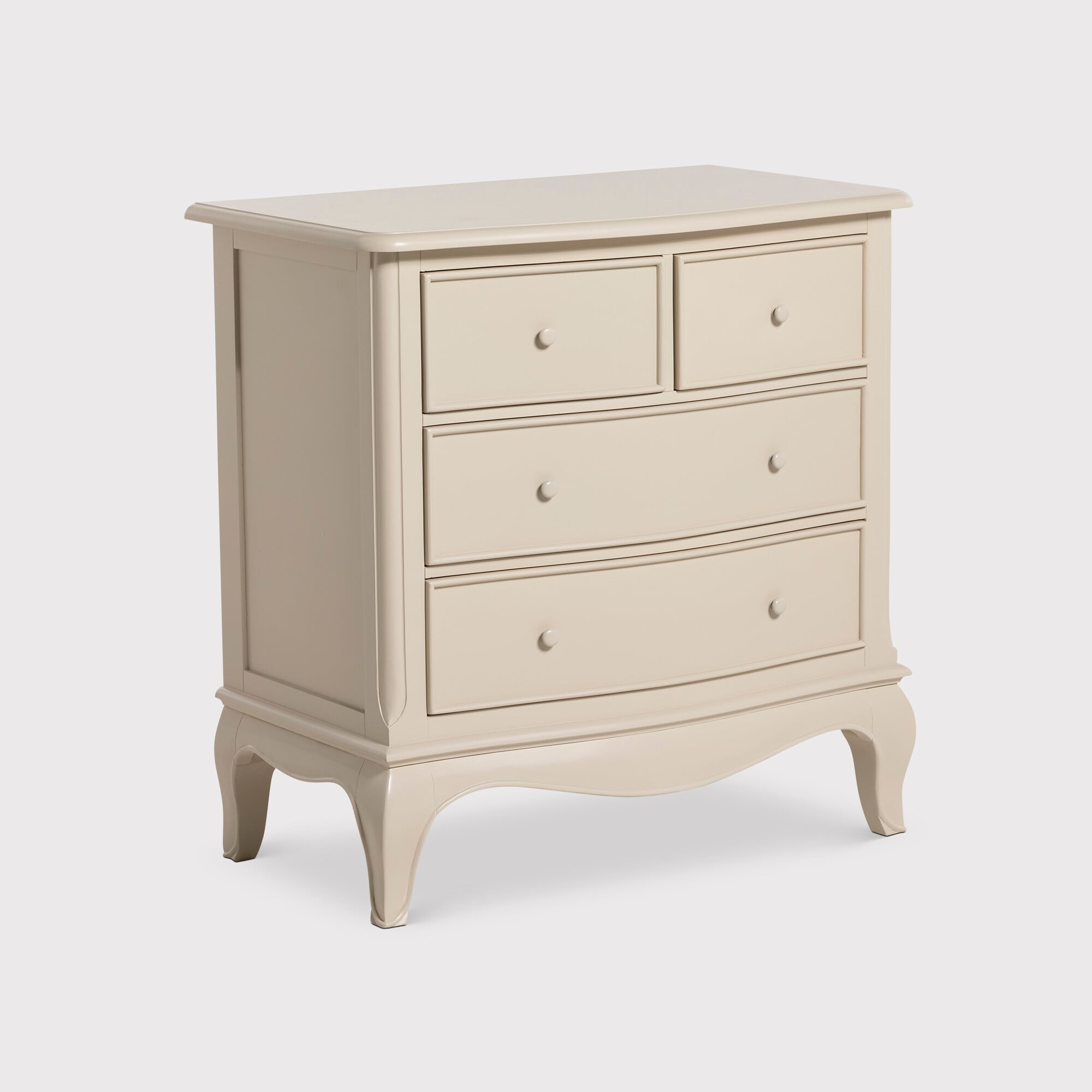 View Calista 4 drawer chest in white wood View Calista 4 drawer chest in white wood