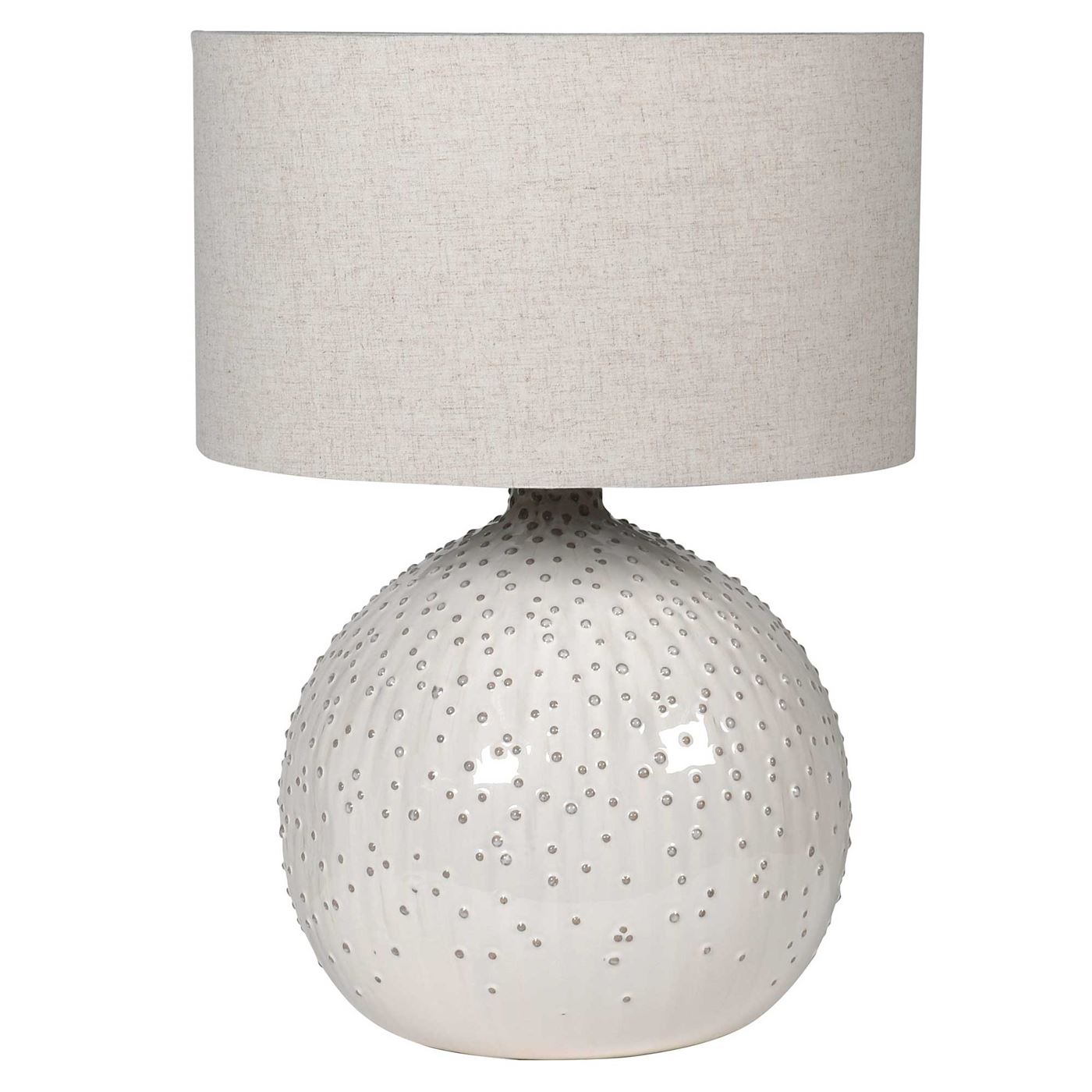 Accessories Dotted Ceramic Table Lamp Cream Barker Stonehouse