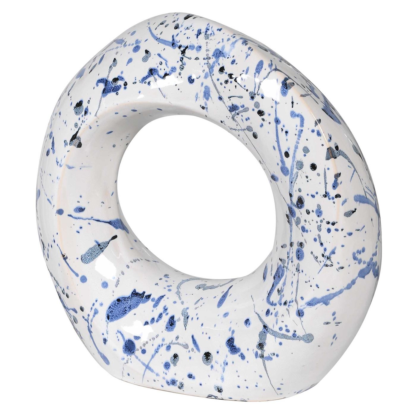 Photo of Ceramic ring decoration in white