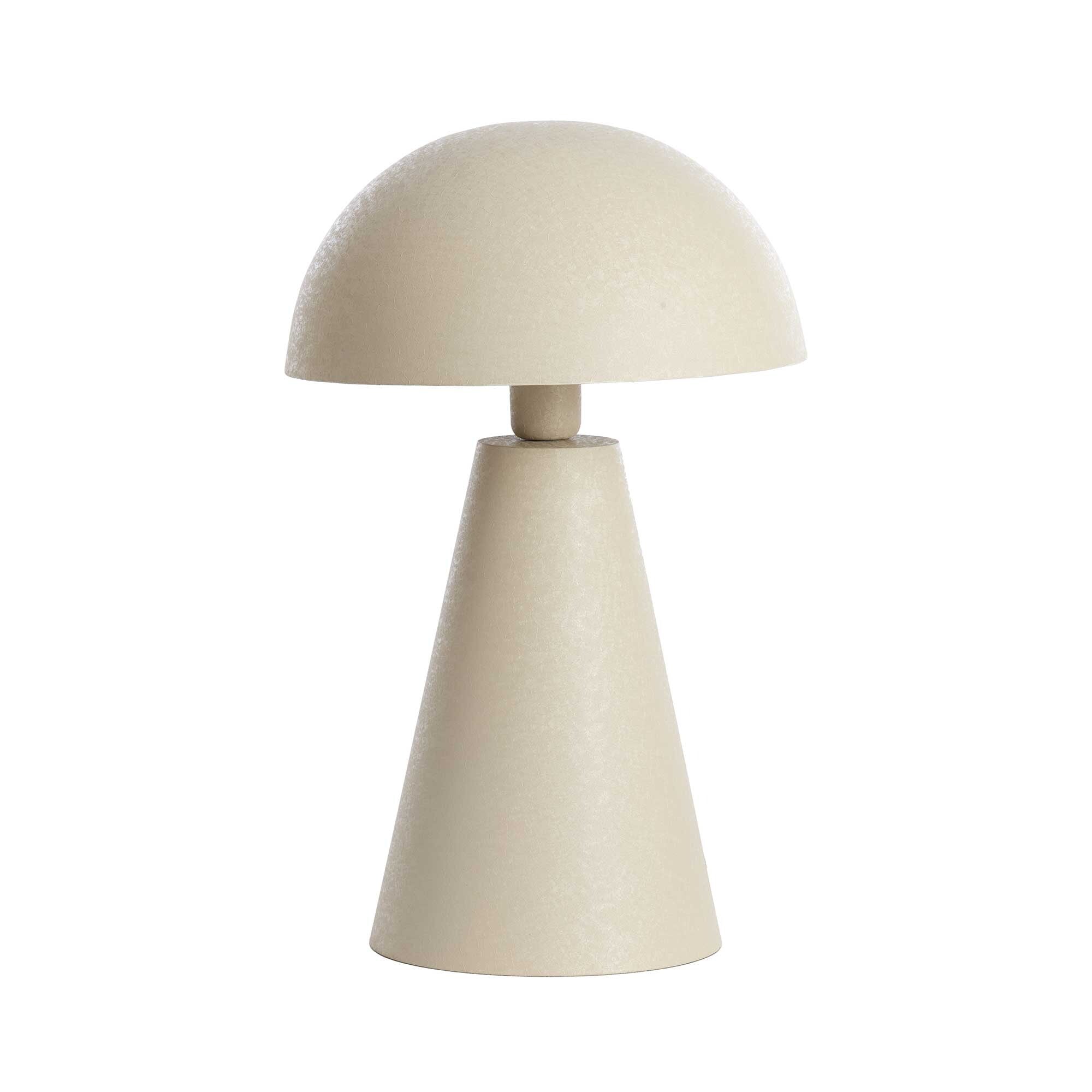 Cream mushroom lamp metal