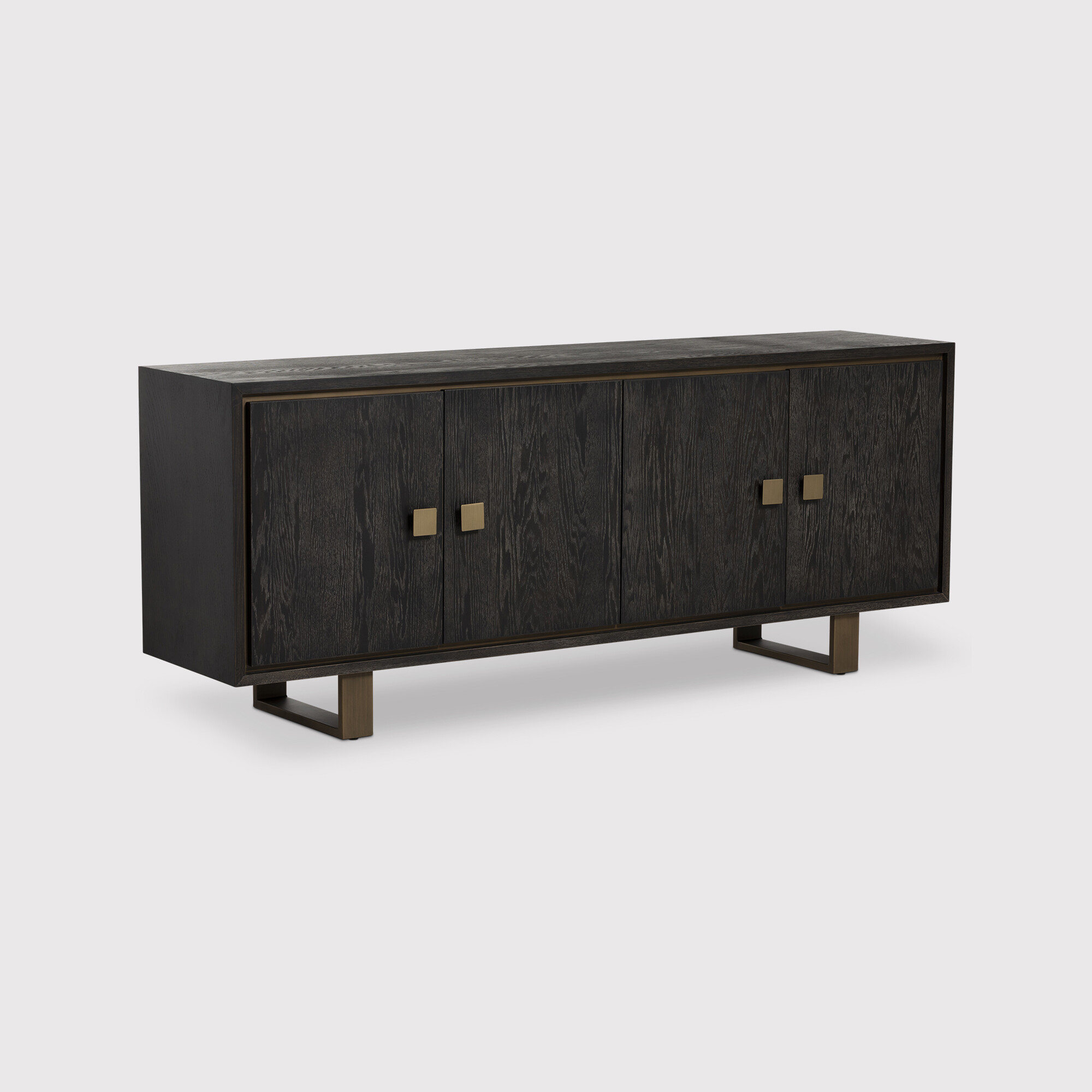 Cantha 4 door sideboard in brown oak