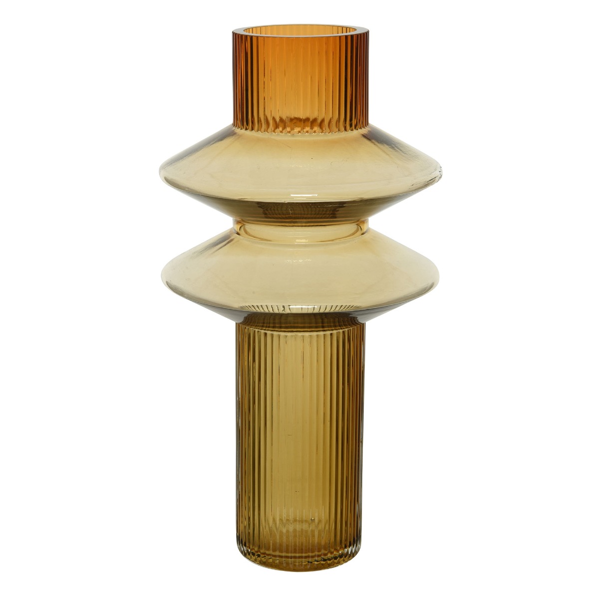 Citrine Tiered Vase, Yellow | Barker & Stonehouse