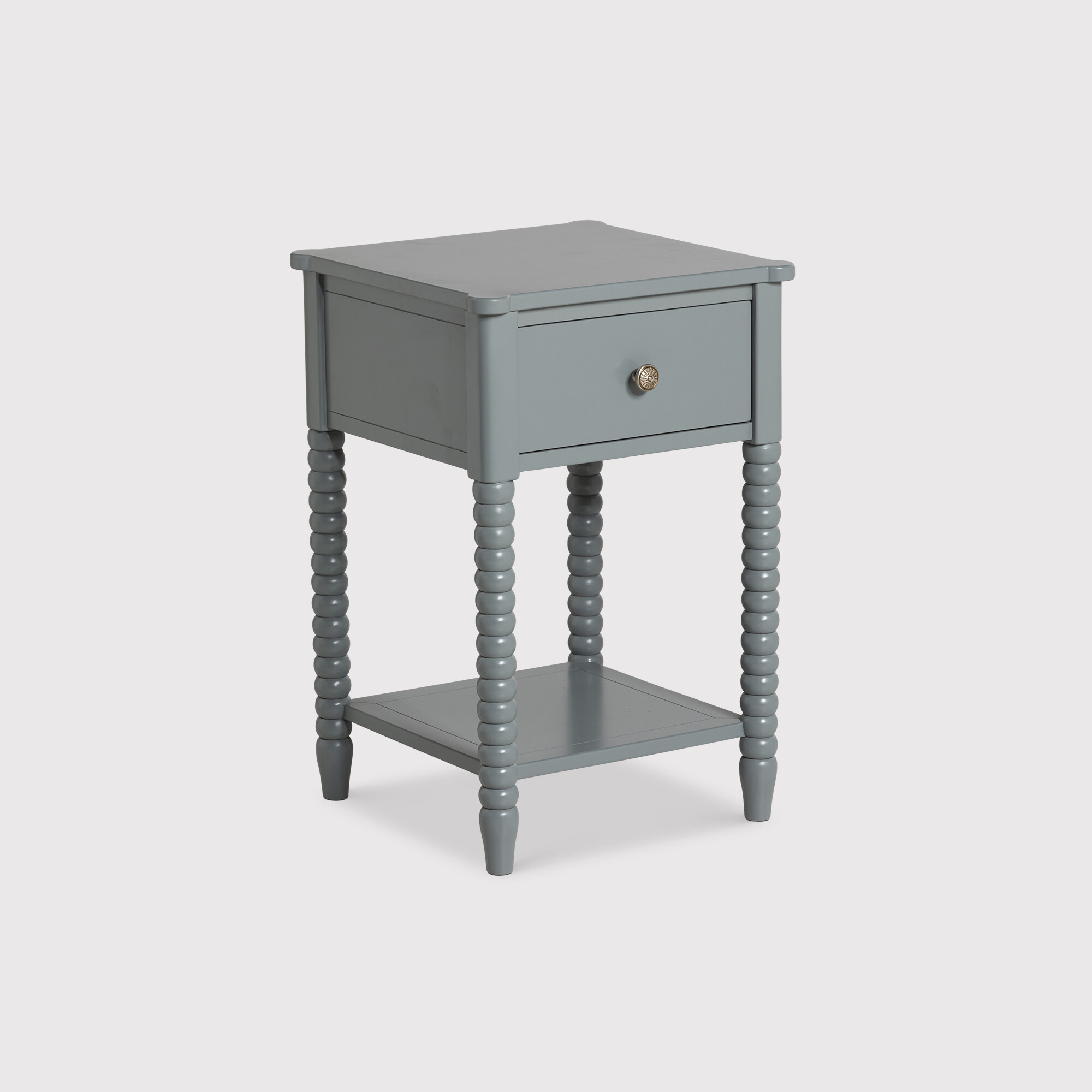 Wesson 1 Drawer Bedside Table, Grey Wood | Barker & Stonehouse thumbnail
