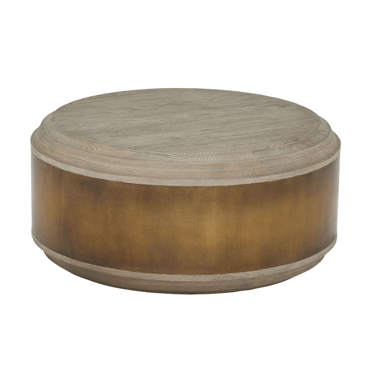 Dionne Round Coffee Table, Round, Brown | Barker & Stonehouse