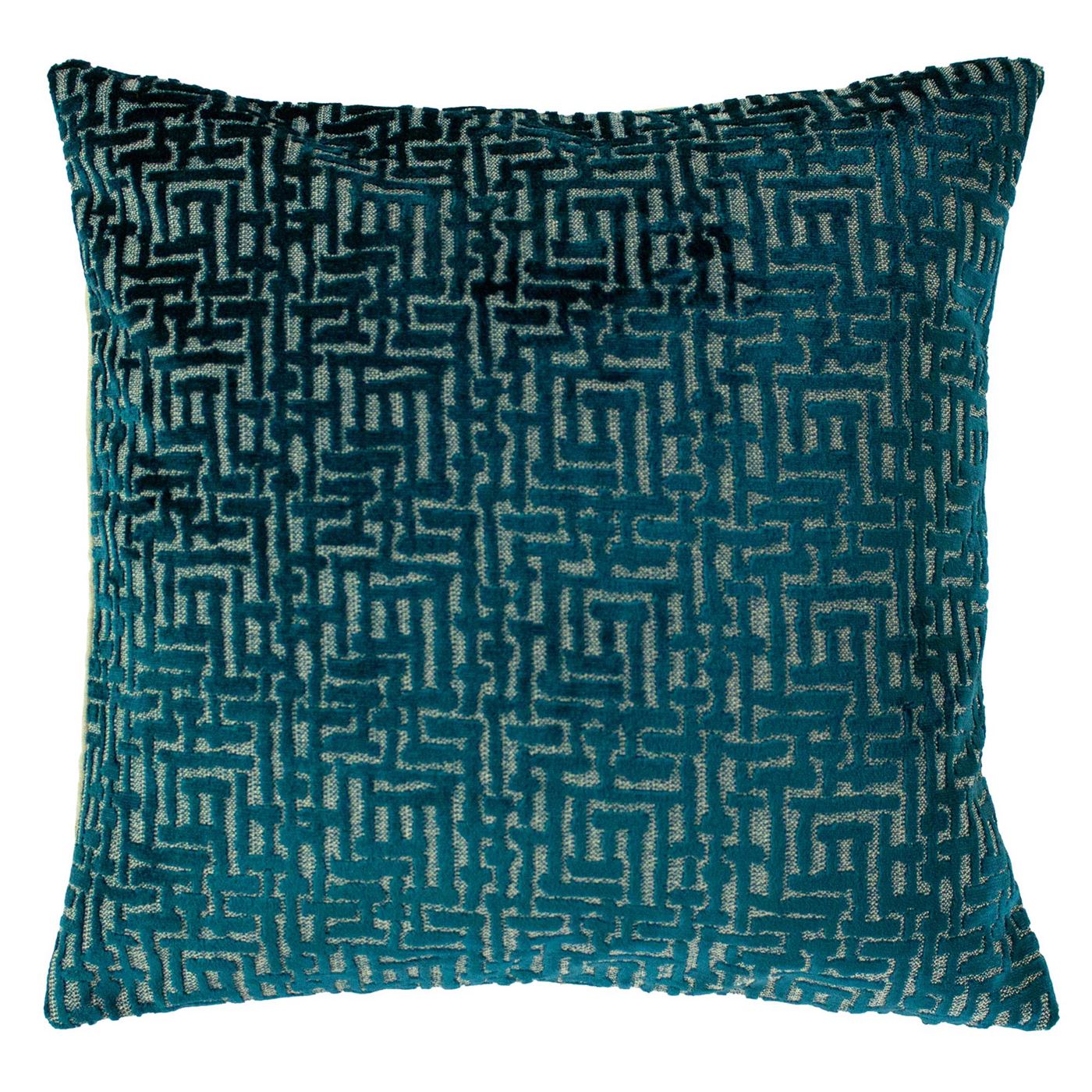 Photo of Deco teal cushion in square
