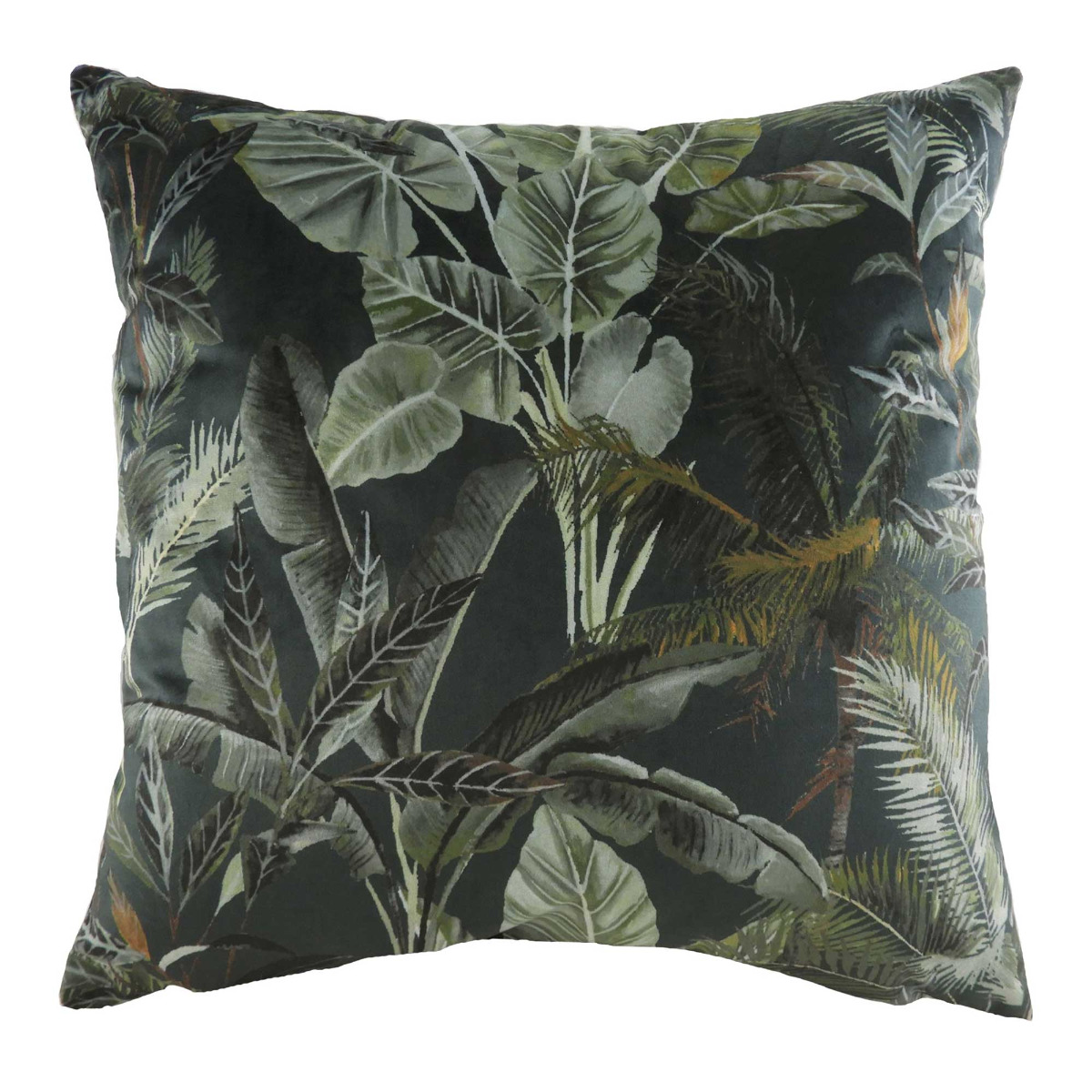 Dark Leaves Cushion, Square | Barker & Stonehouse